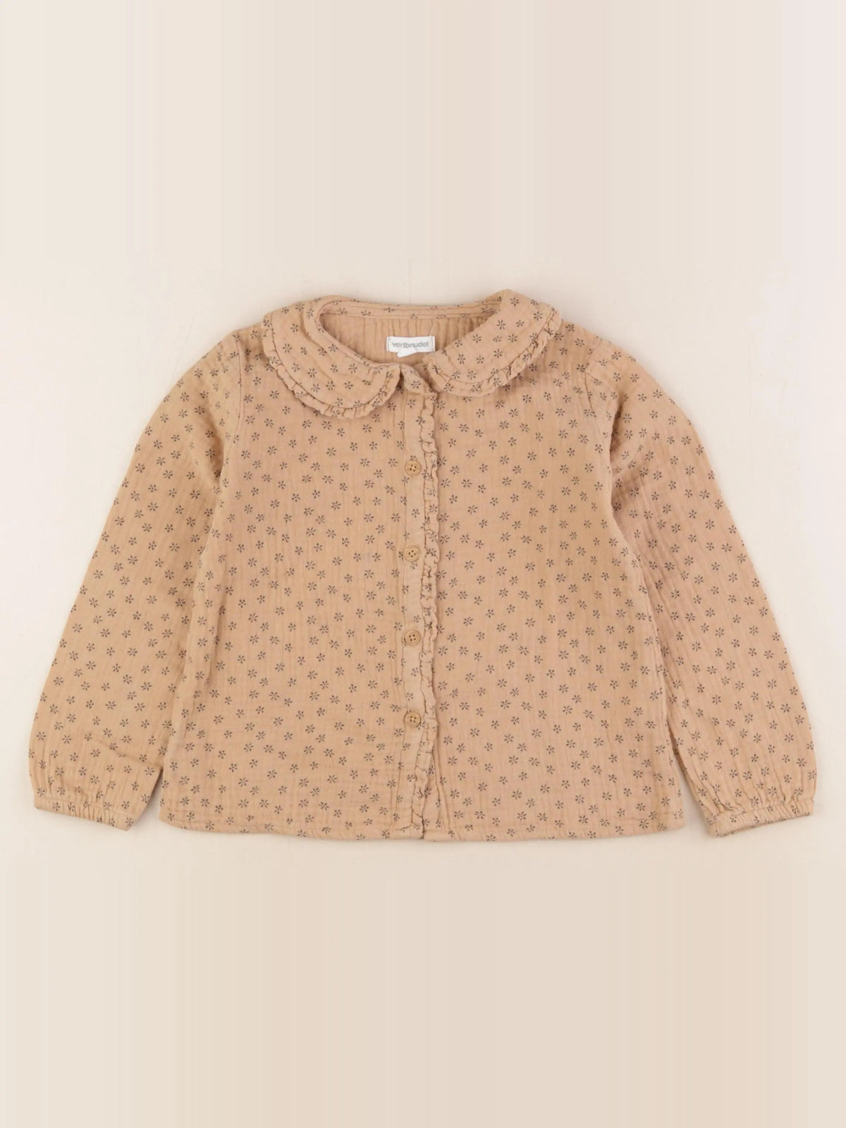 Vertbaudet - blouse marron - 4 ans