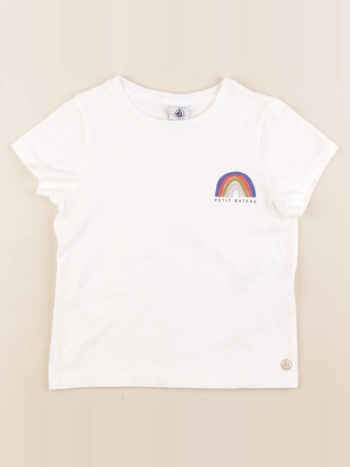 Petit Bateau - tee-shirt blanc - 5 ans
