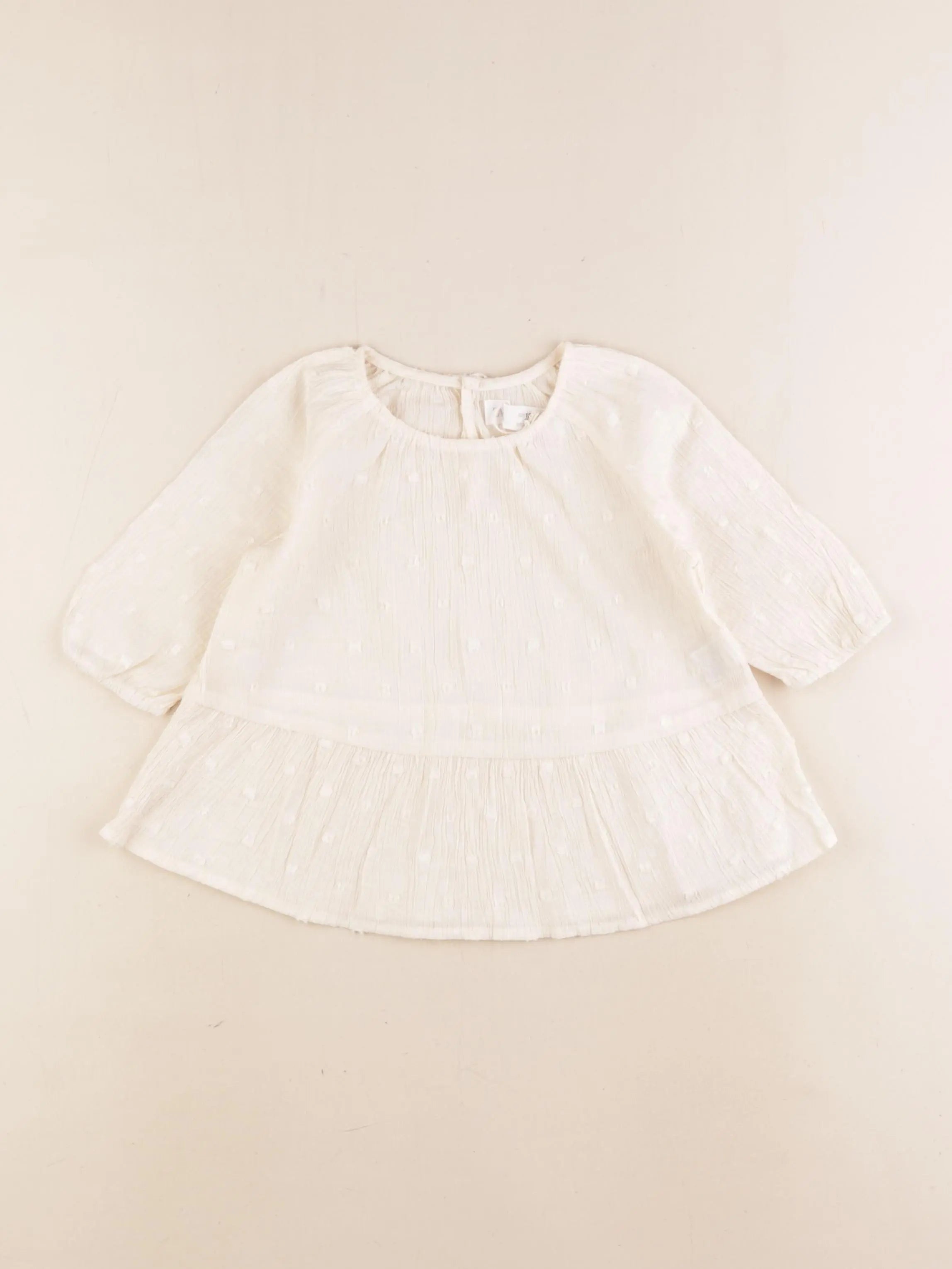 Zara - robe beige - 12/18 mois