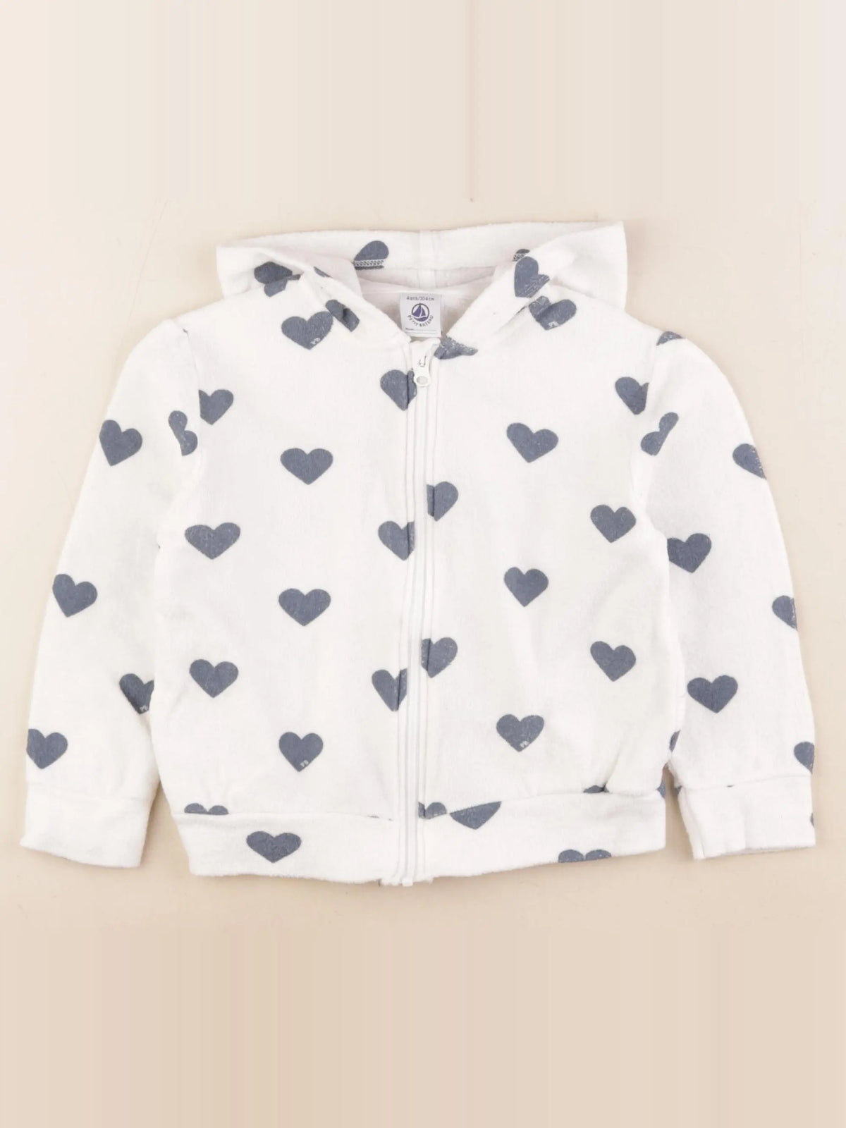 Petit Bateau - sweat bleu - 4 ans