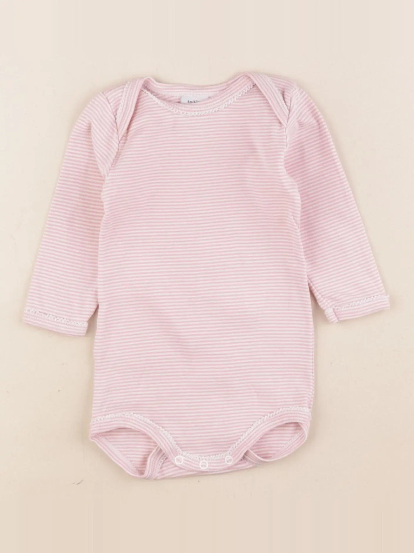 Petit Bateau - body rose - 6 mois