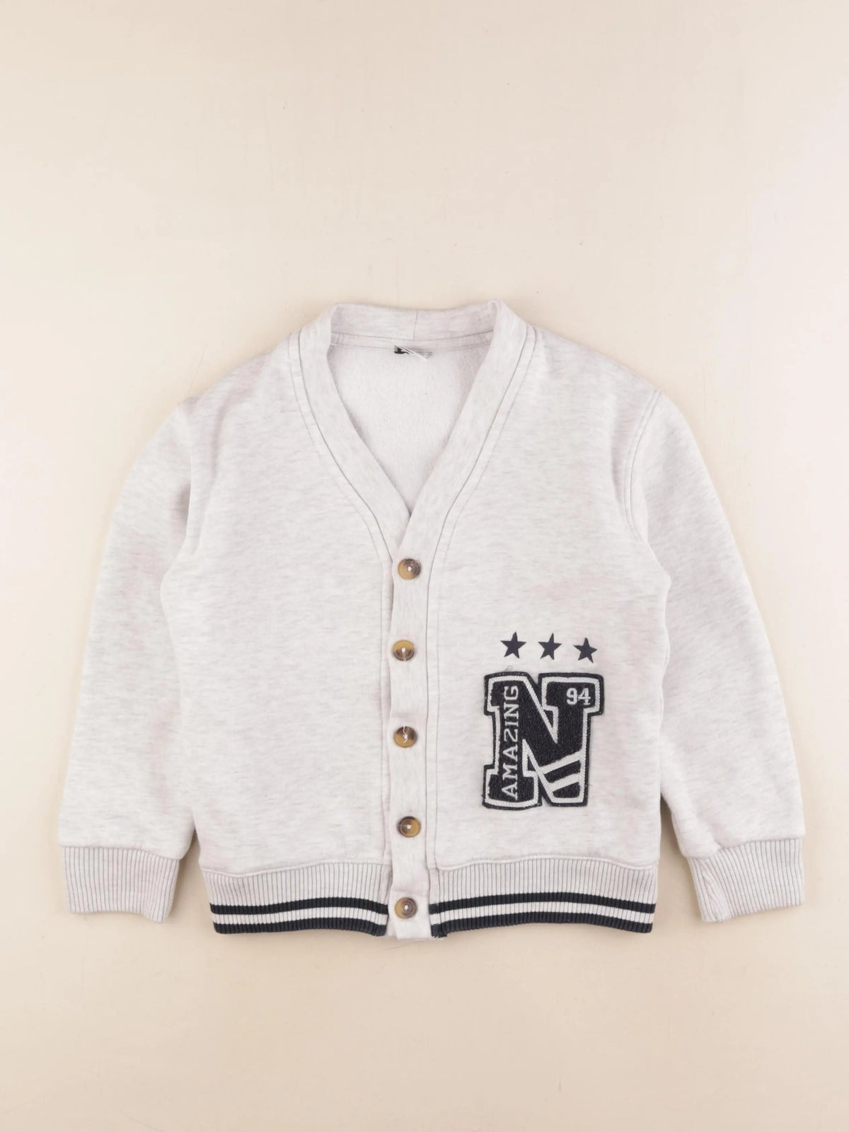 Tape à l'oeil - sweat gris - 8 ans