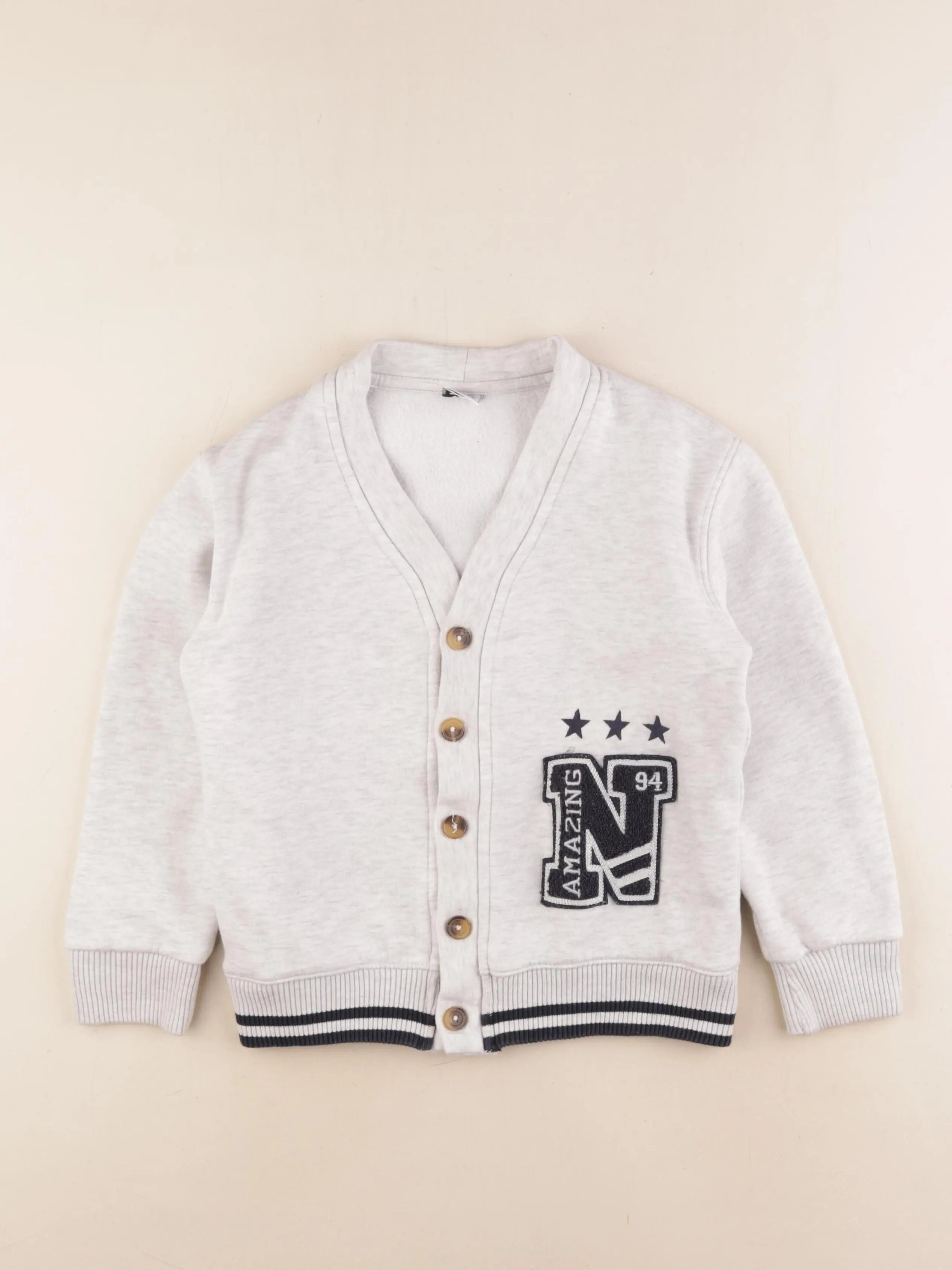 Tape à l'oeil - sweat gris - 8 ans