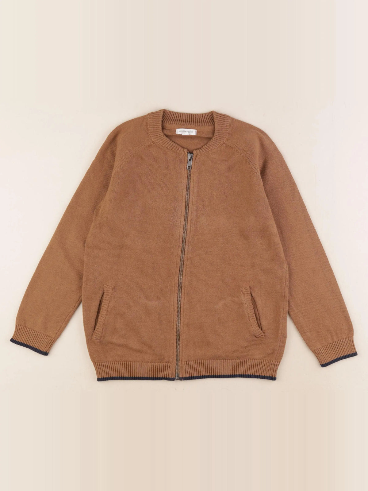 Vertbaudet - gilet marron - 8 ans