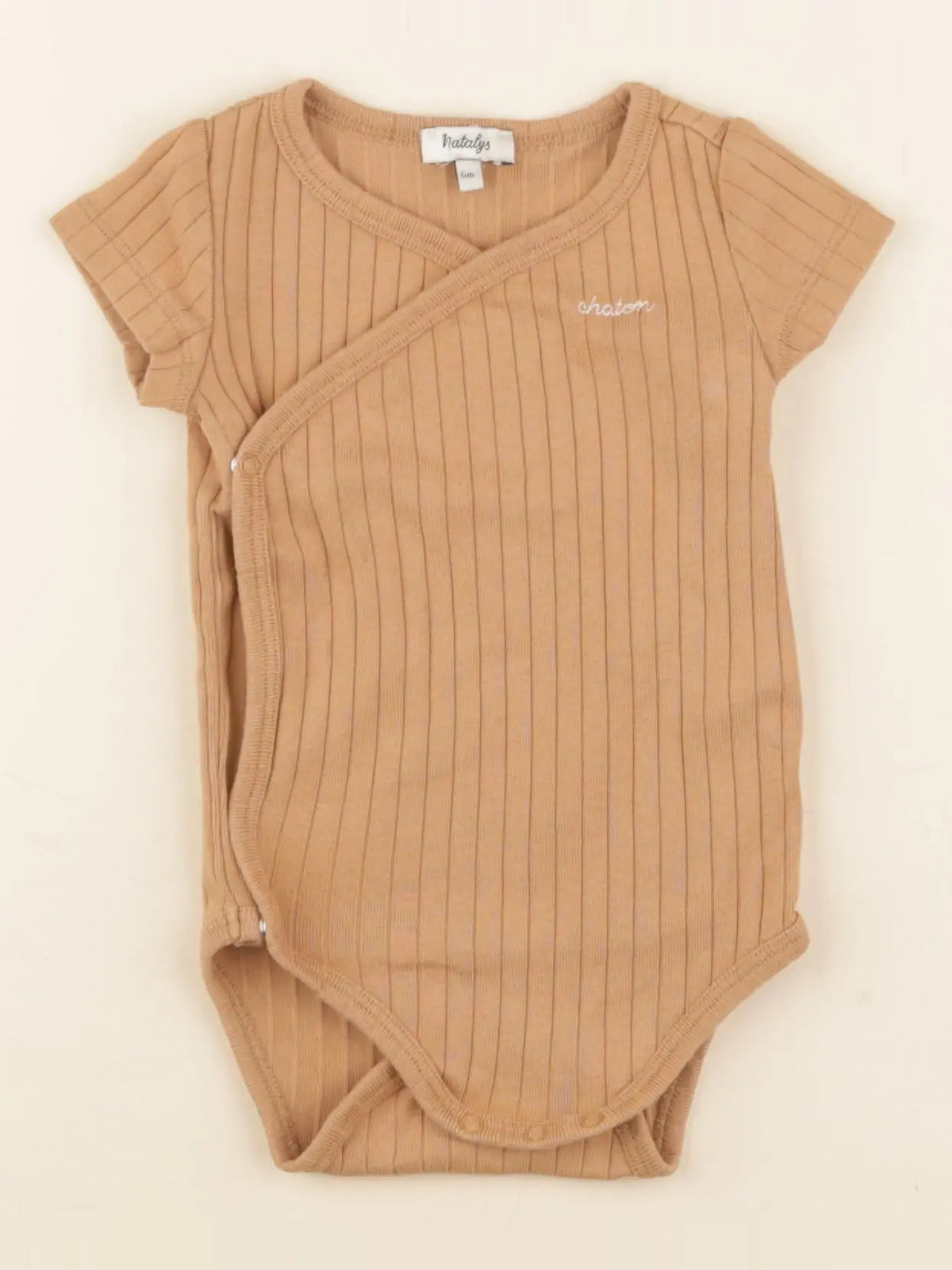Natalys - body marron - 6 mois