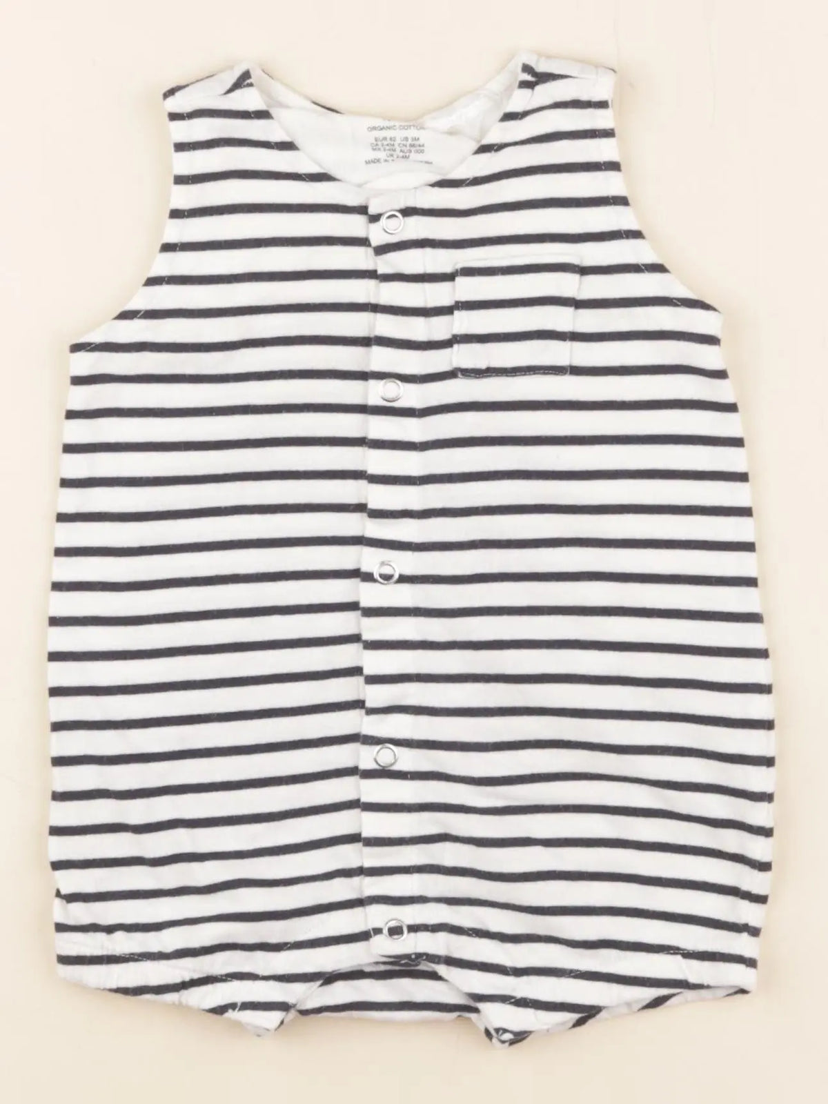 H&M - combinaison bleu - 2/4 mois
