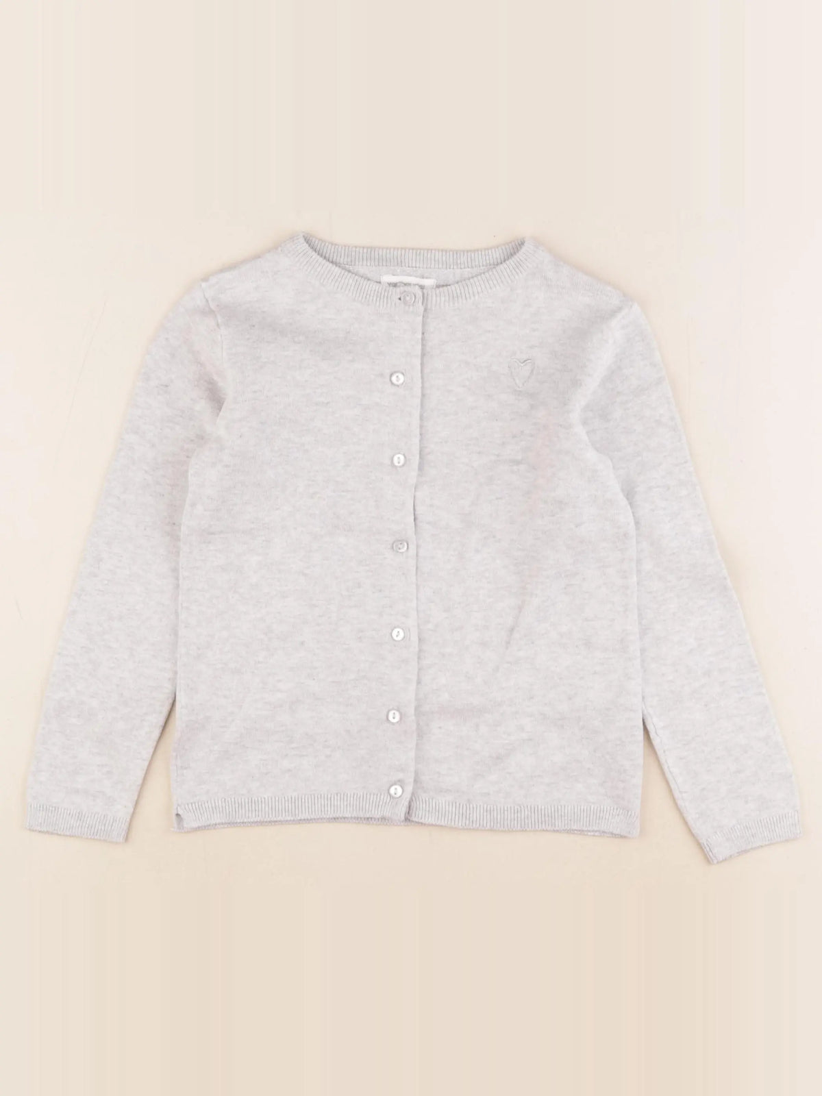 Vertbaudet - gilet gris - 5 ans