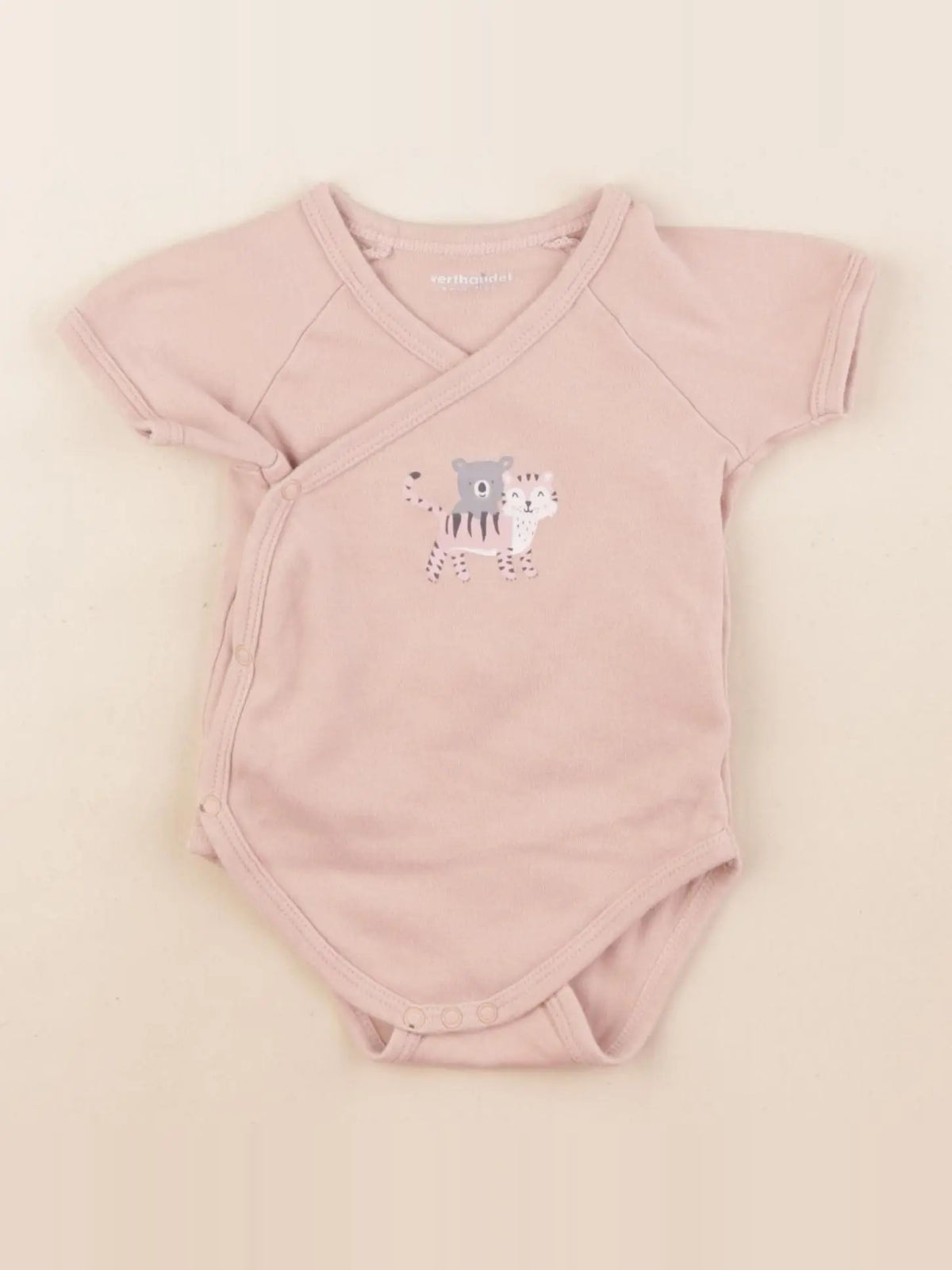Vertbaudet - body rose - 9 mois