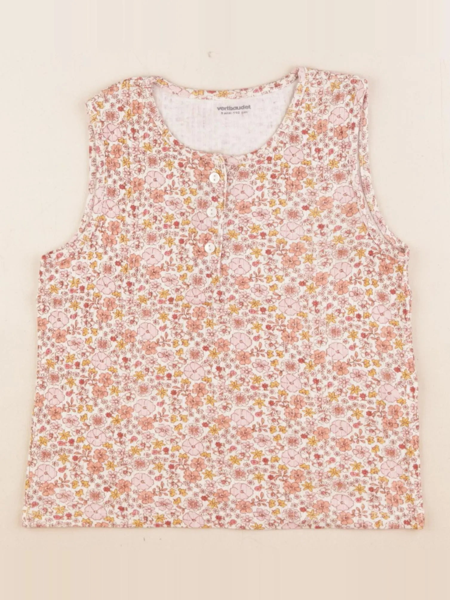 Vertbaudet - débardeur multicolore - 5 ans