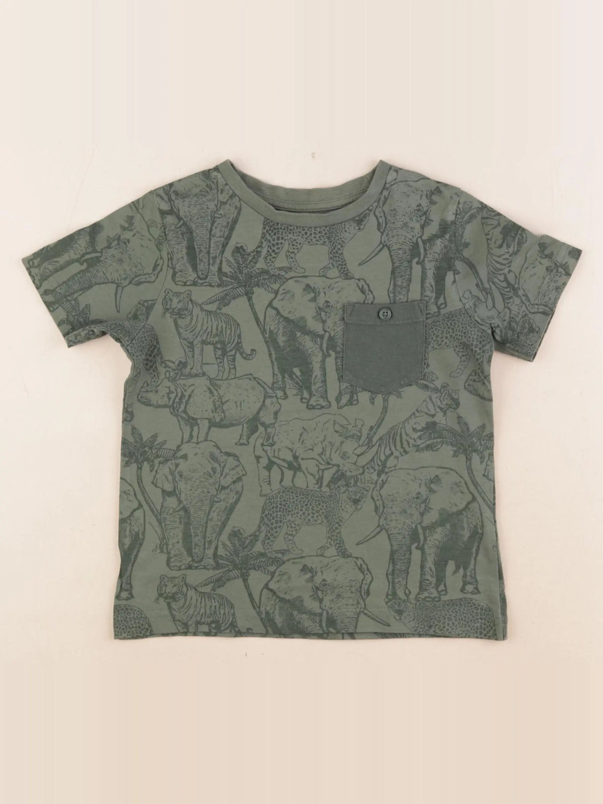 Vertbaudet - tee-shirt vert - 4 ans