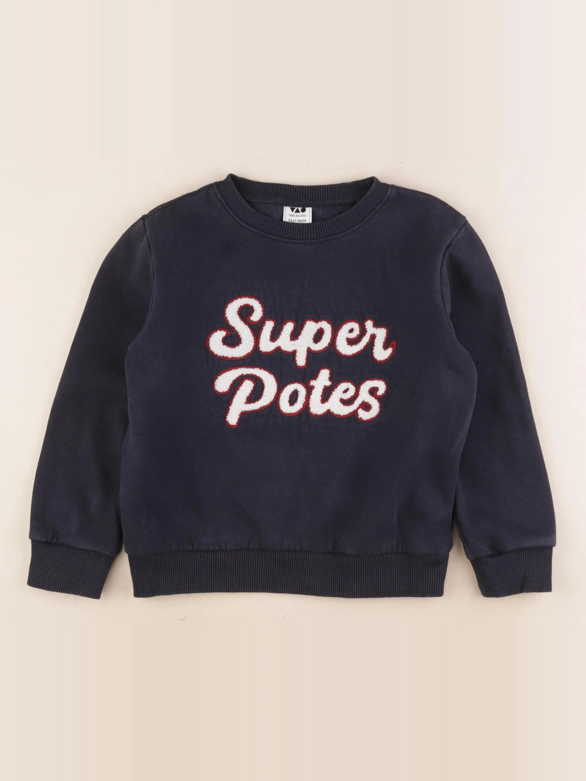 Tape à l'oeil - sweat bleu - 6 ans