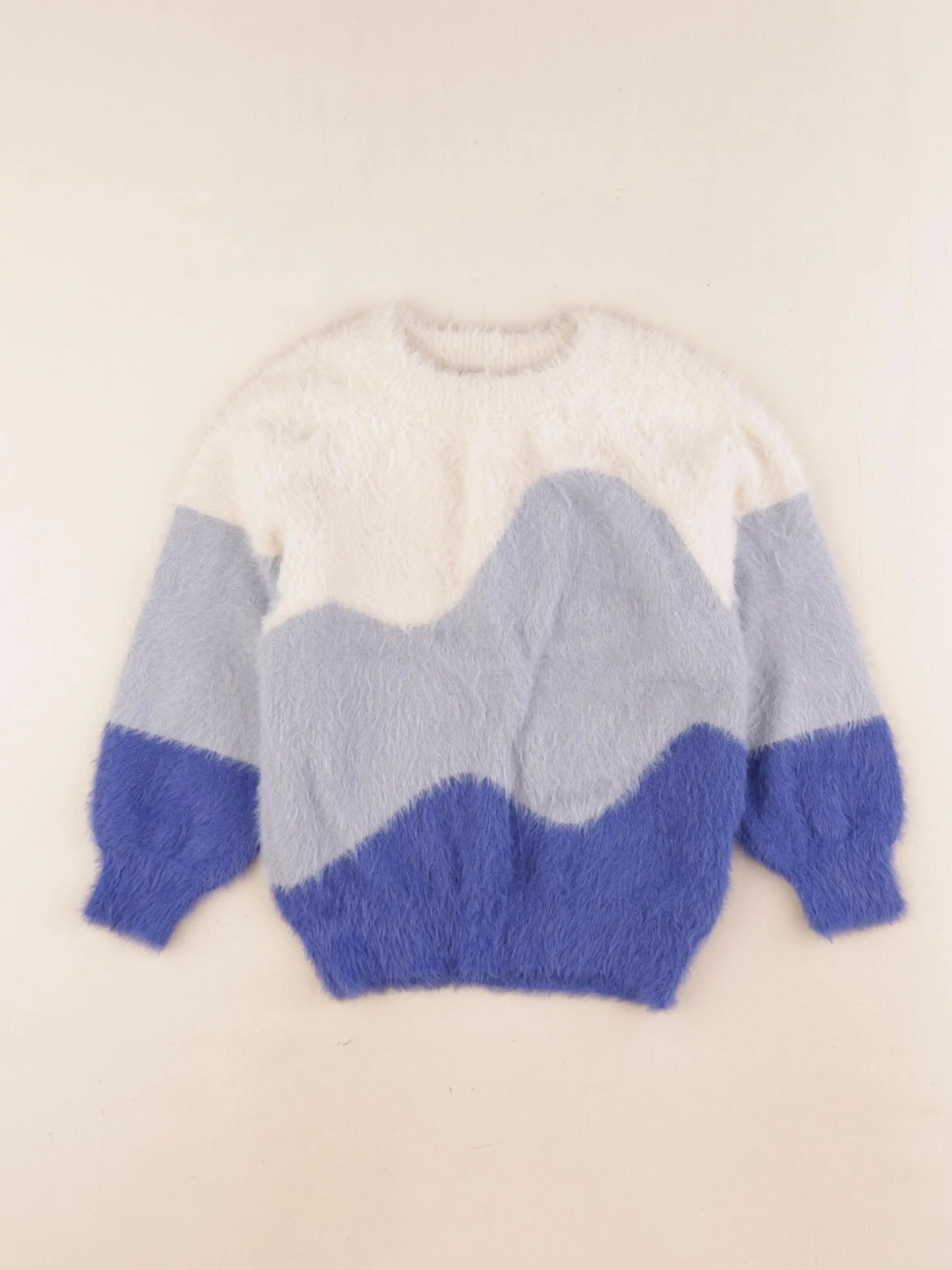 Monoprix - pull bleu, blanc - 5 ans