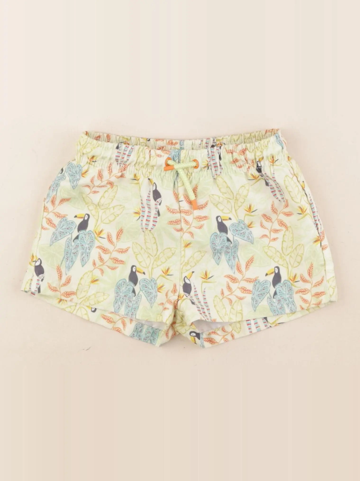 Zara - maillot de bain jaune, vert - 2/3 ans