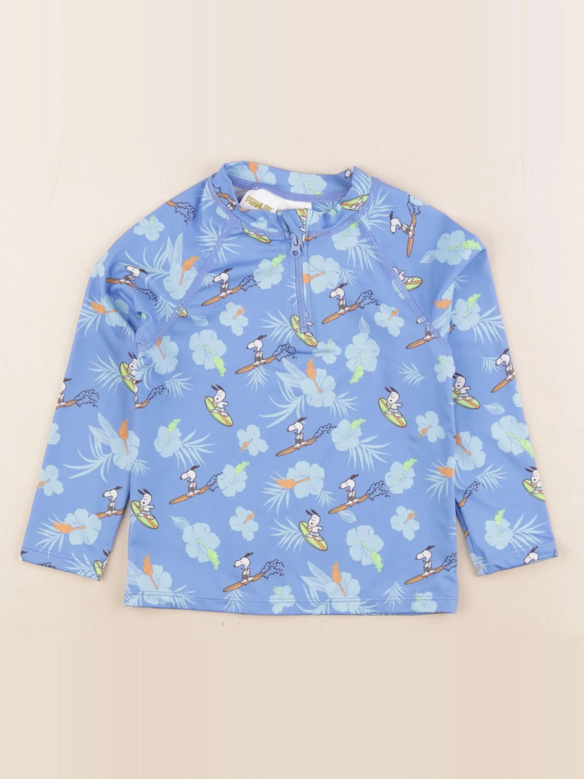 Zara - tee-shirt de bain bleu - 4/5 ans