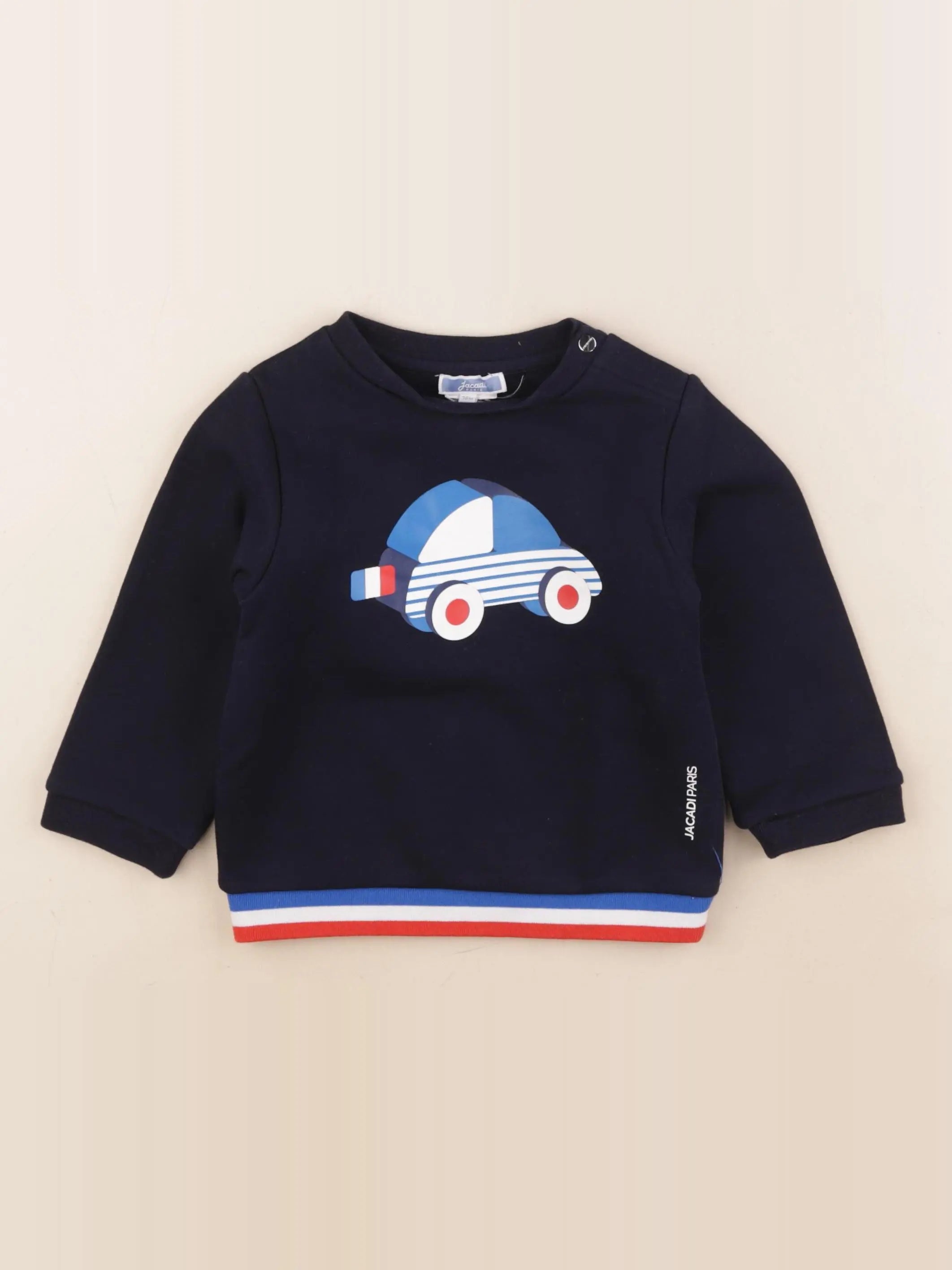 Jacadi - sweat bleu - 36 mois