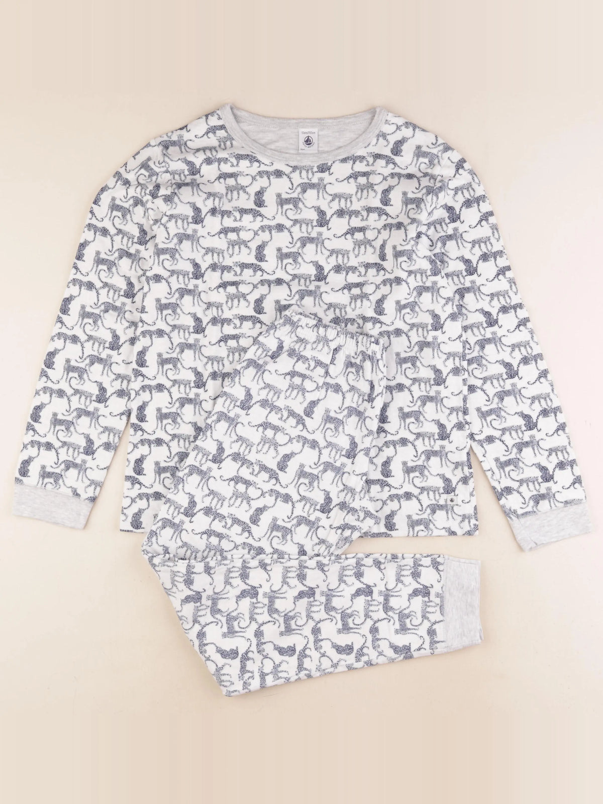 Petit Bateau - pyjama coton bleu - 12 ans