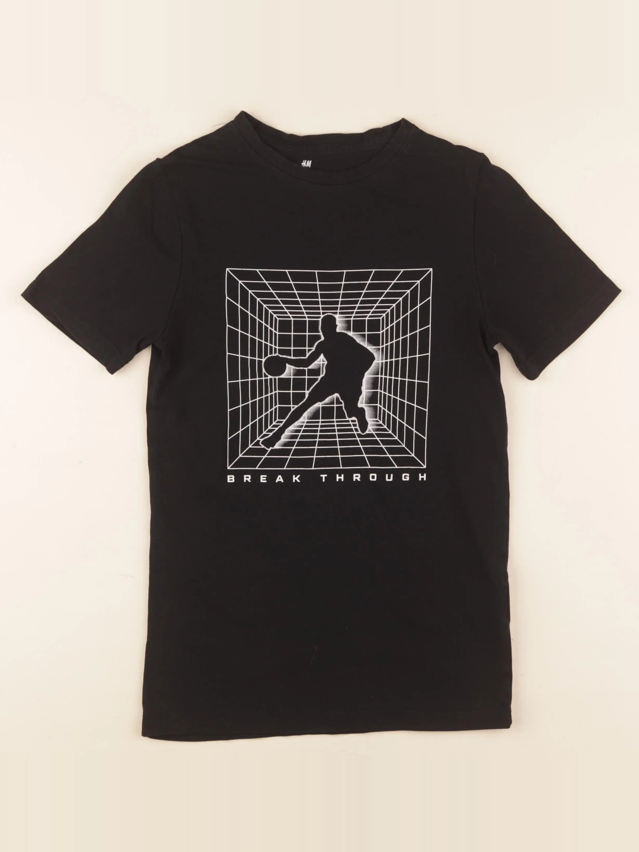H&M - tee-shirt noir - 10/12 ans