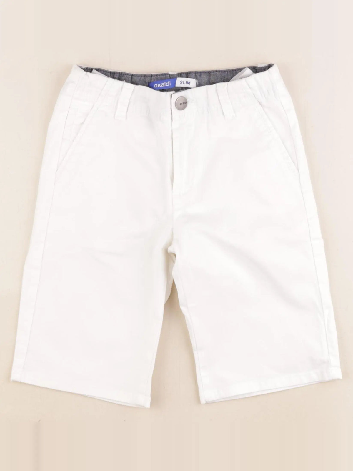 Okaidi - short blanc - 7 ans