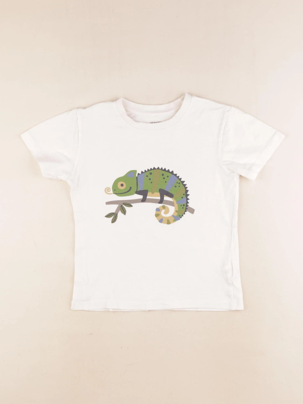 Monoprix - tee-shirt beige - 8 ans