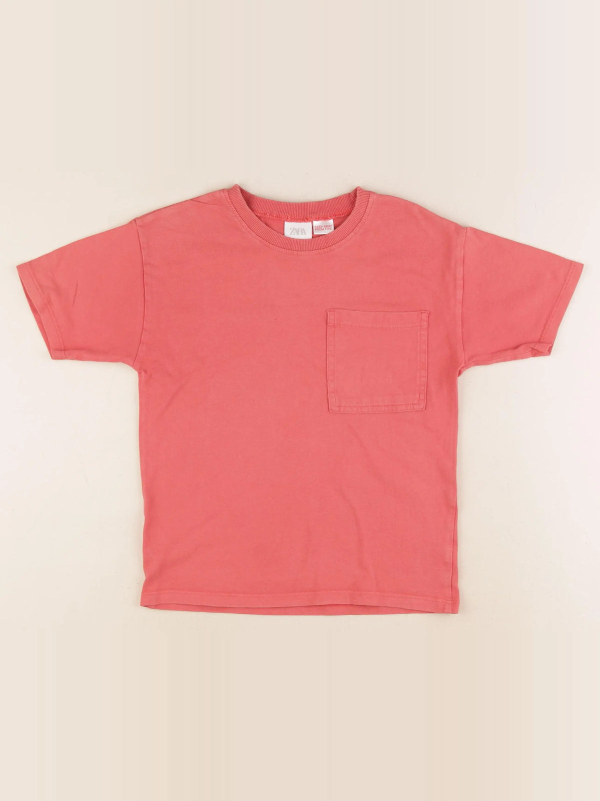 Zara - tee-shirt rouge - 5/6 ans