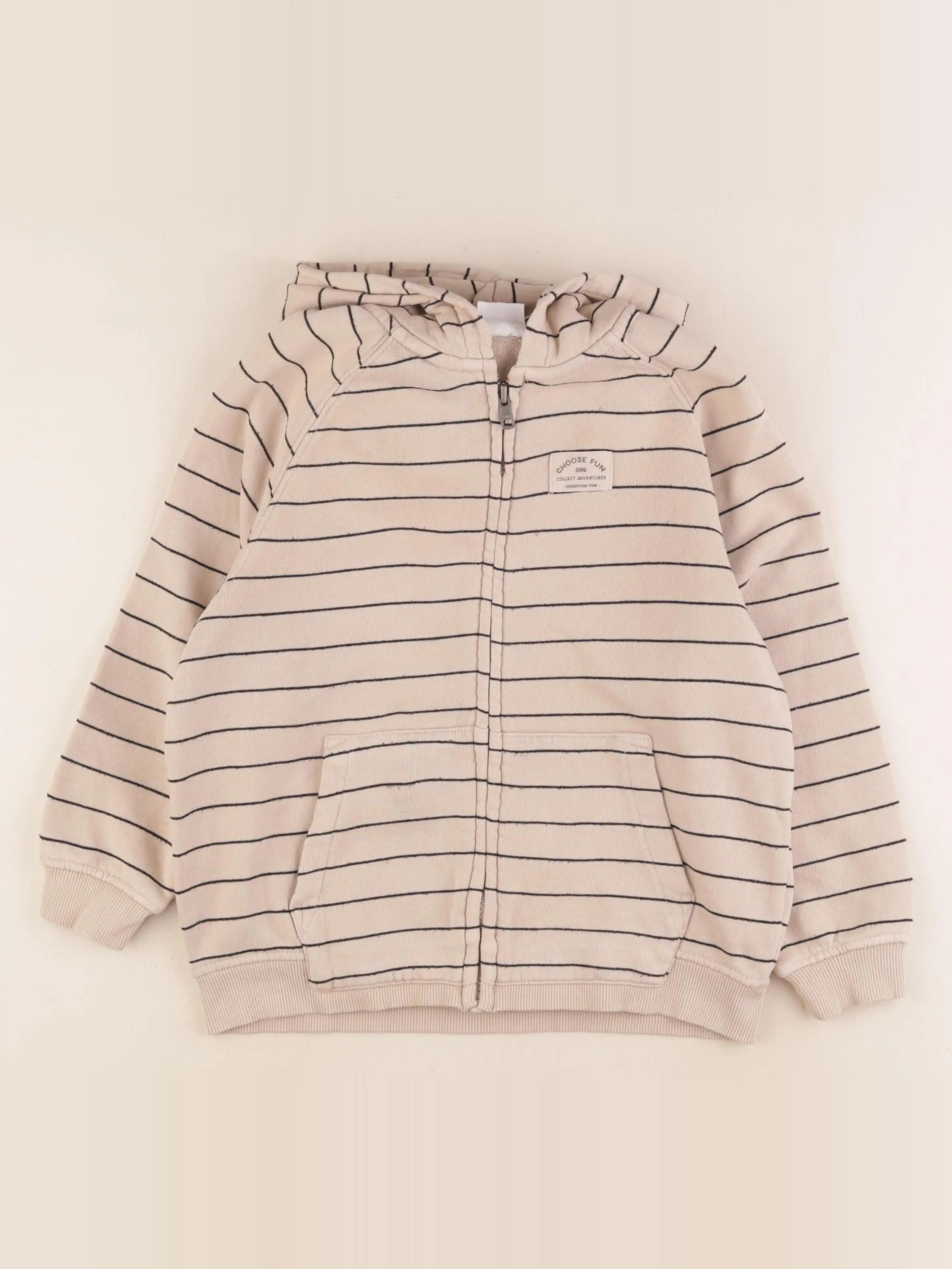 Zara - sweat beige - 5/6 ans