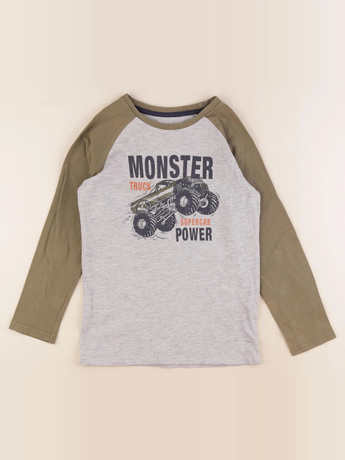 Vertbaudet - tee-shirt gris - 8 ans