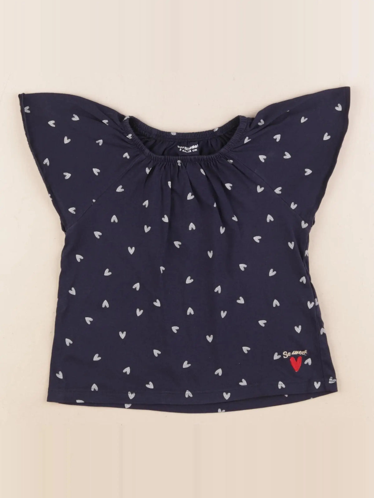 Vertbaudet - tee-shirt bleu - 3 ans