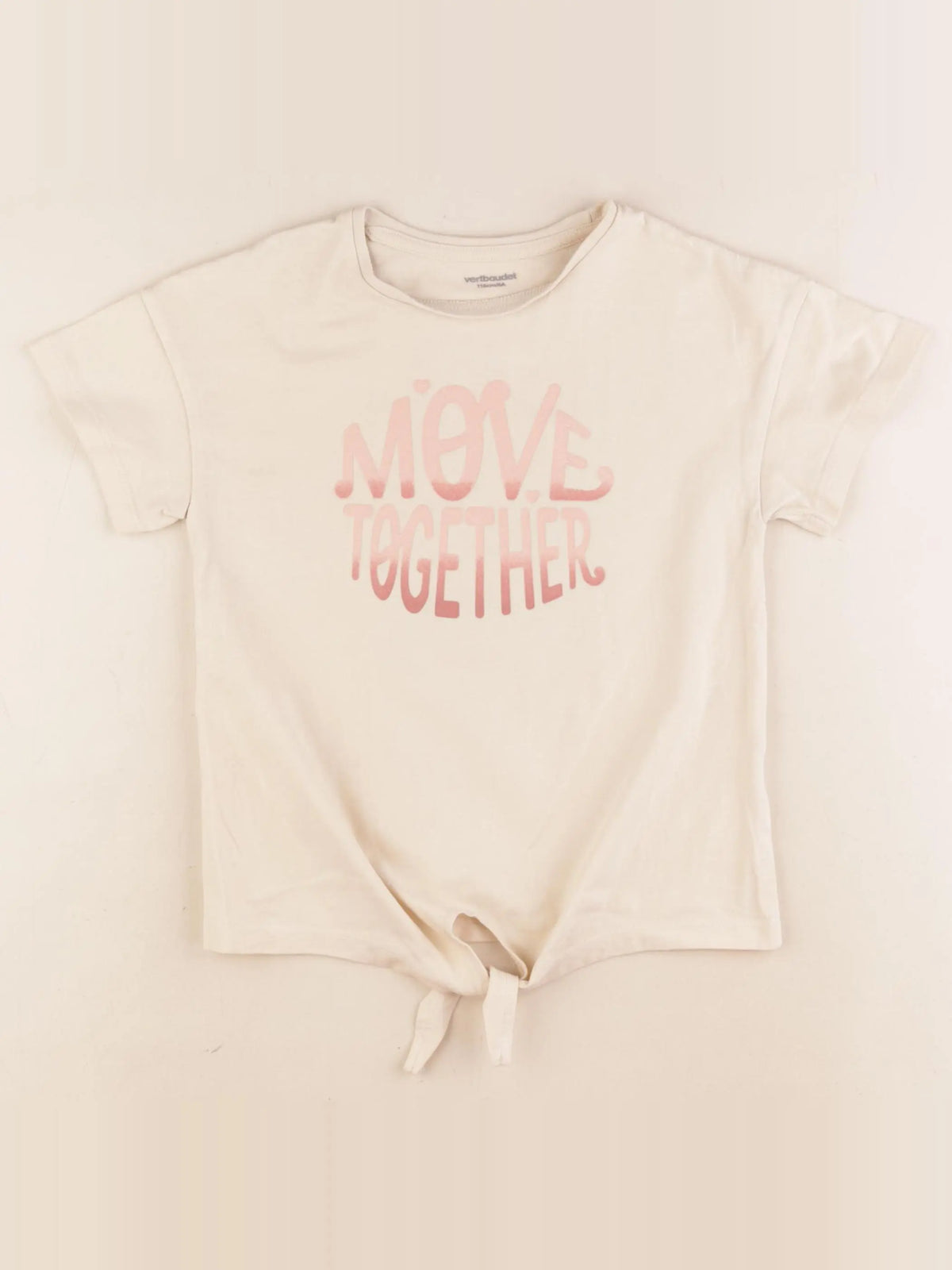 Vertbaudet - tee-shirt jaune - 6 ans