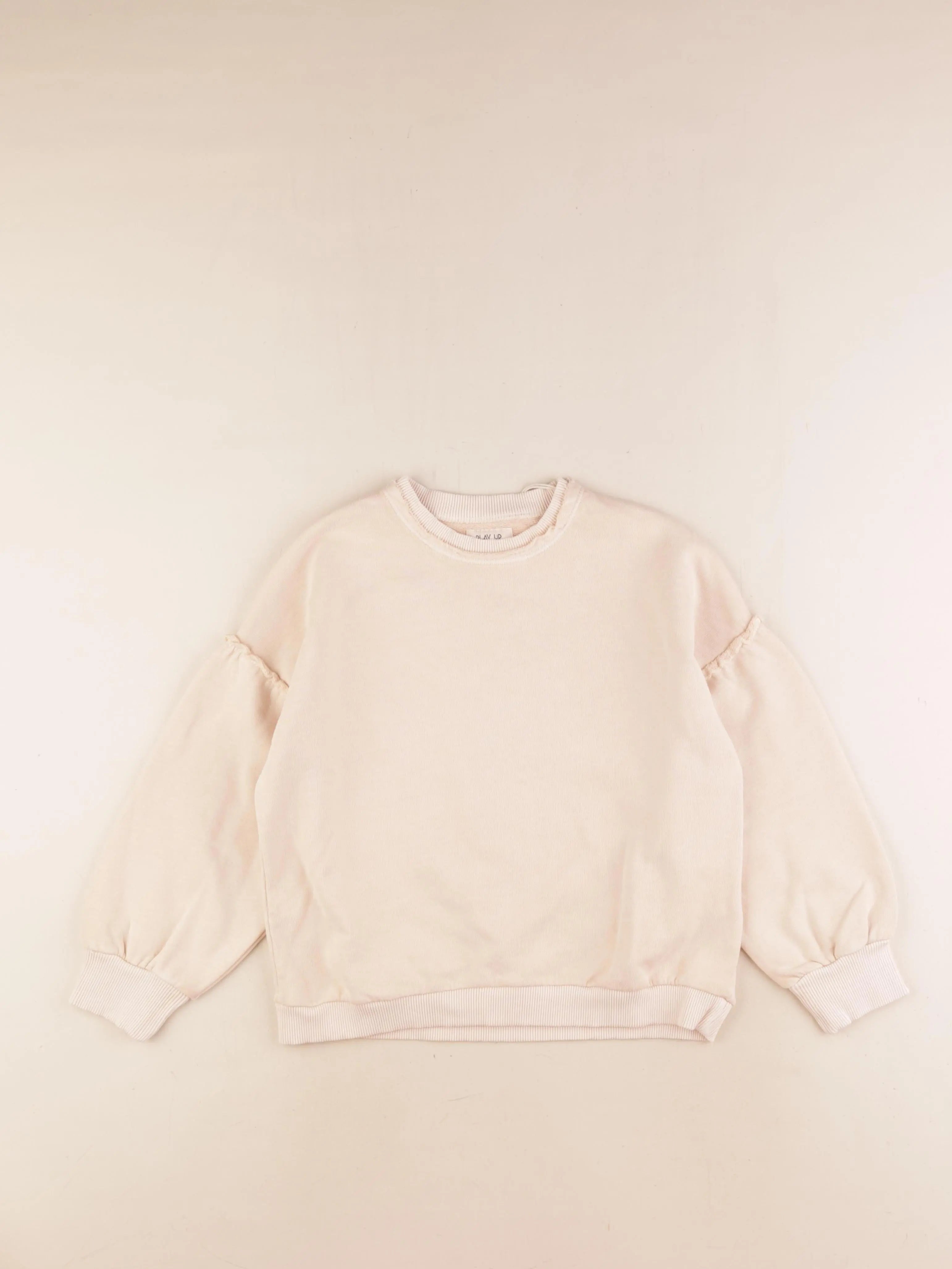 Play Up - sweat beige - 6 ans