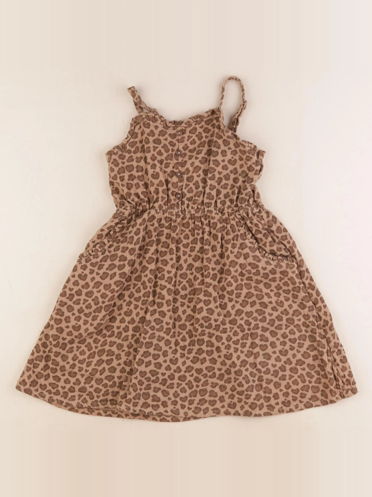 Vertbaudet - robe marron - 5 ans