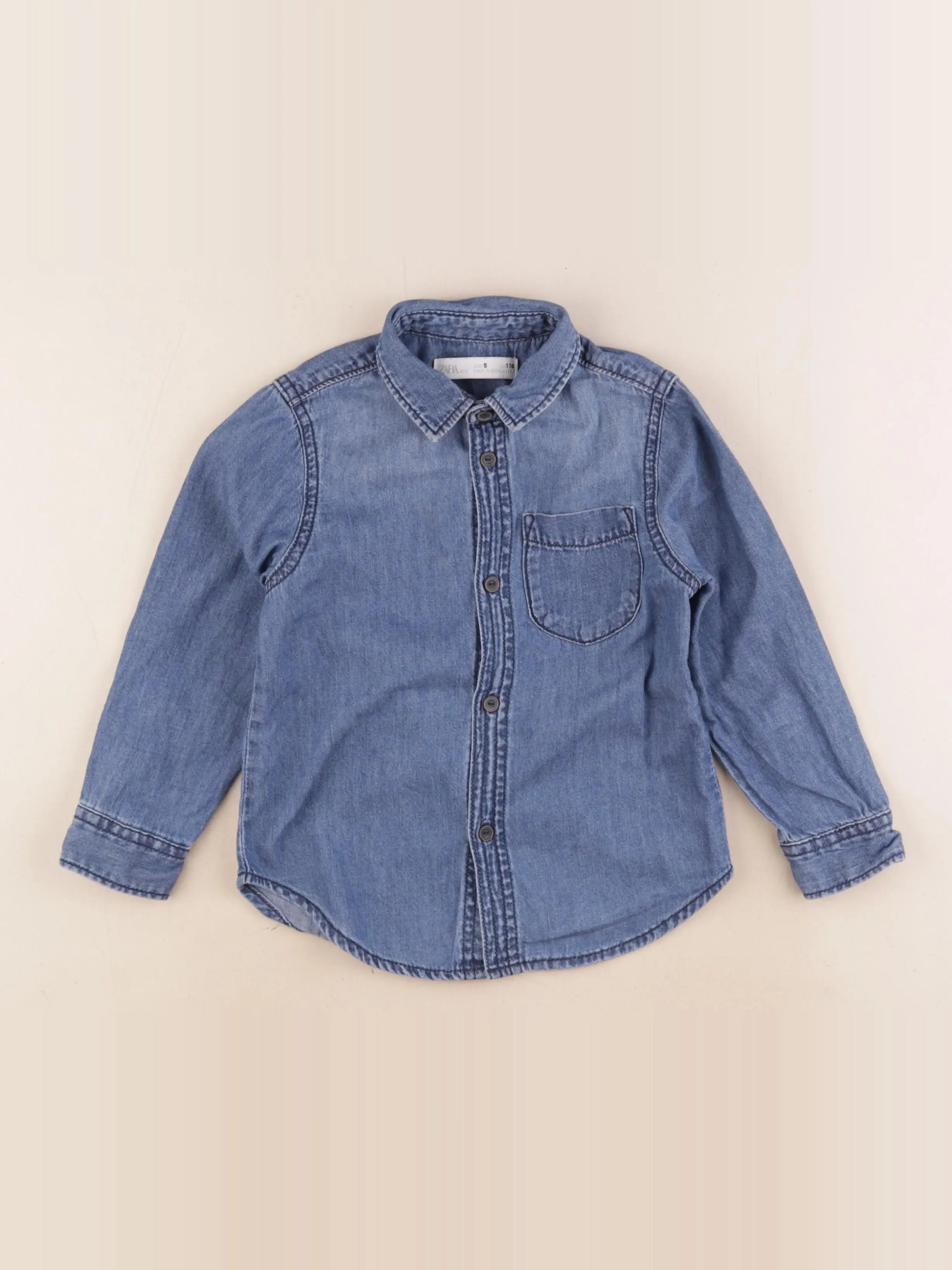 Zara - chemise bleu - 5 ans