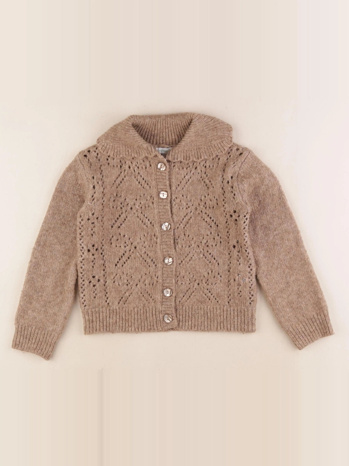 Vertbaudet - gilet marron - 5 ans