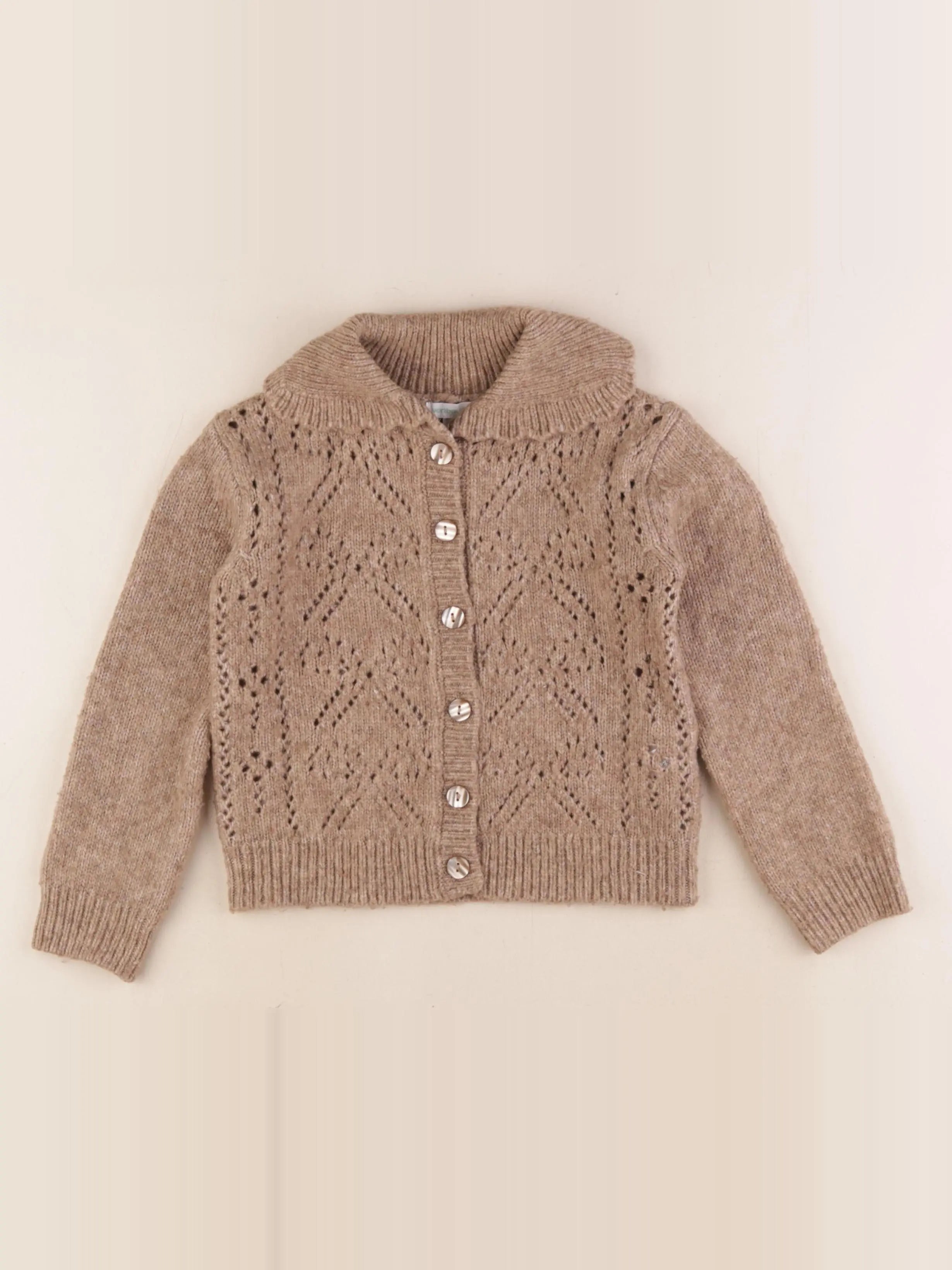 Vertbaudet - gilet marron - 5 ans