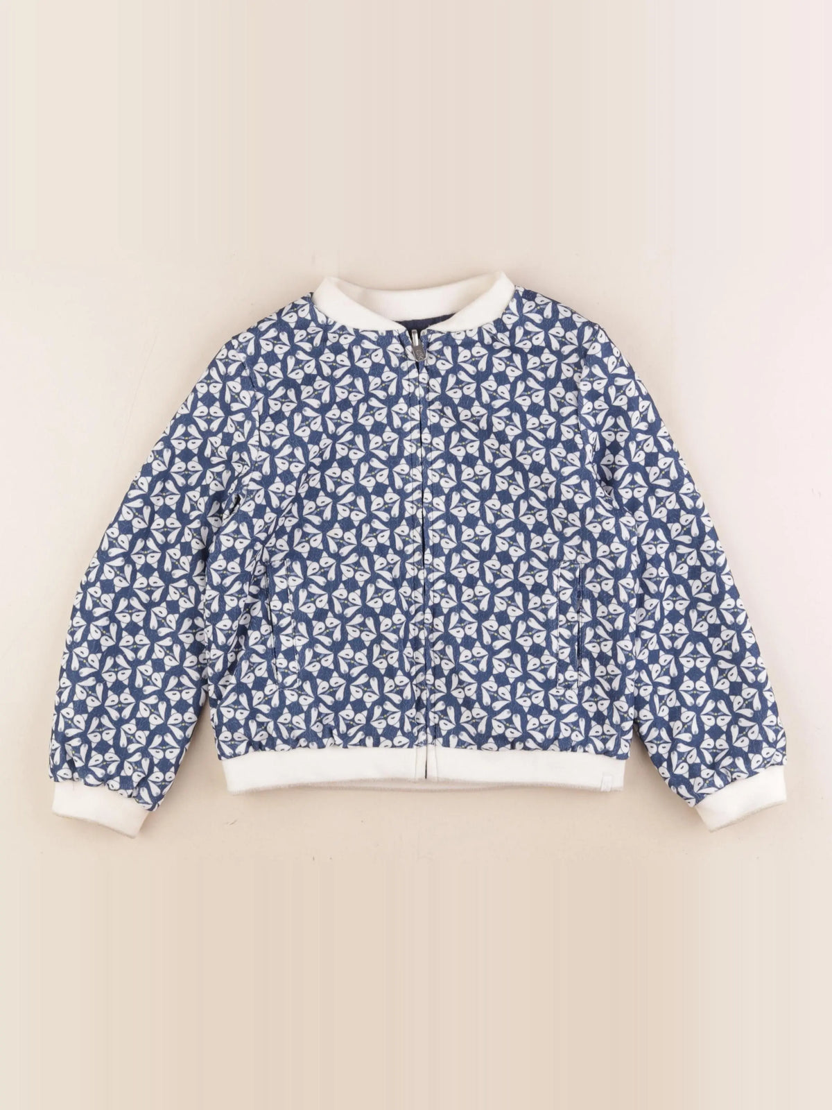 Okaidi - veste réversible bleu - 6 ans