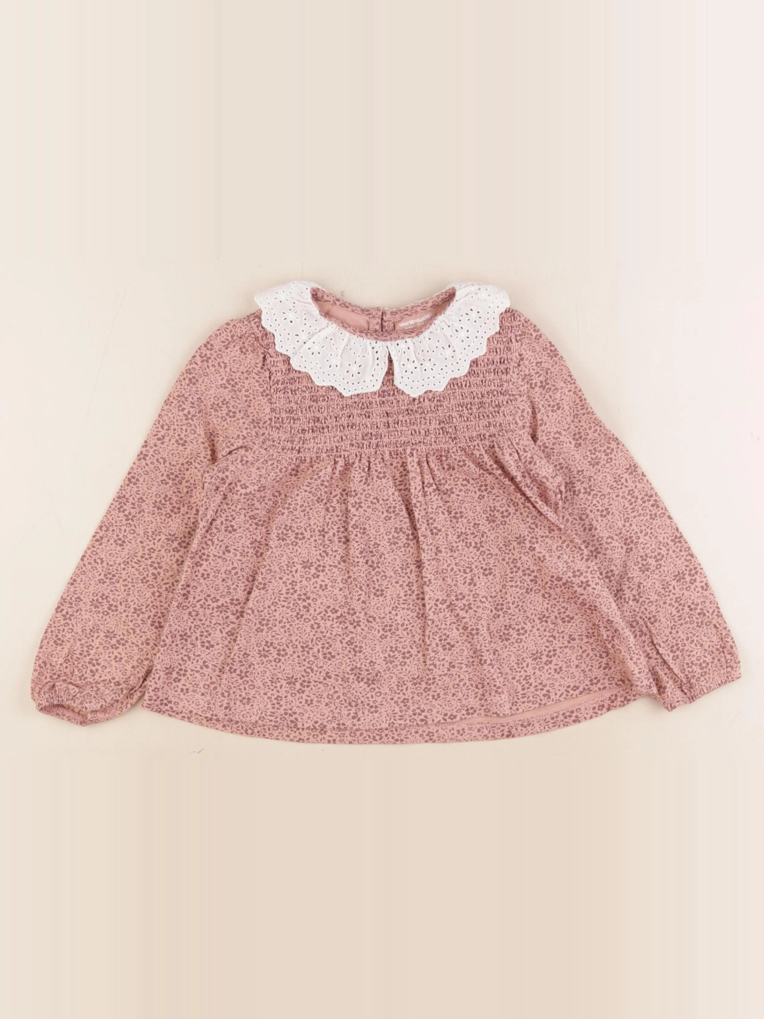 Vertbaudet - tee-shirt rose - 6 ans