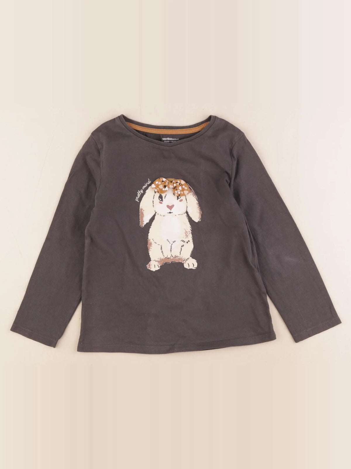 Vertbaudet - tee-shirt gris - 6 ans