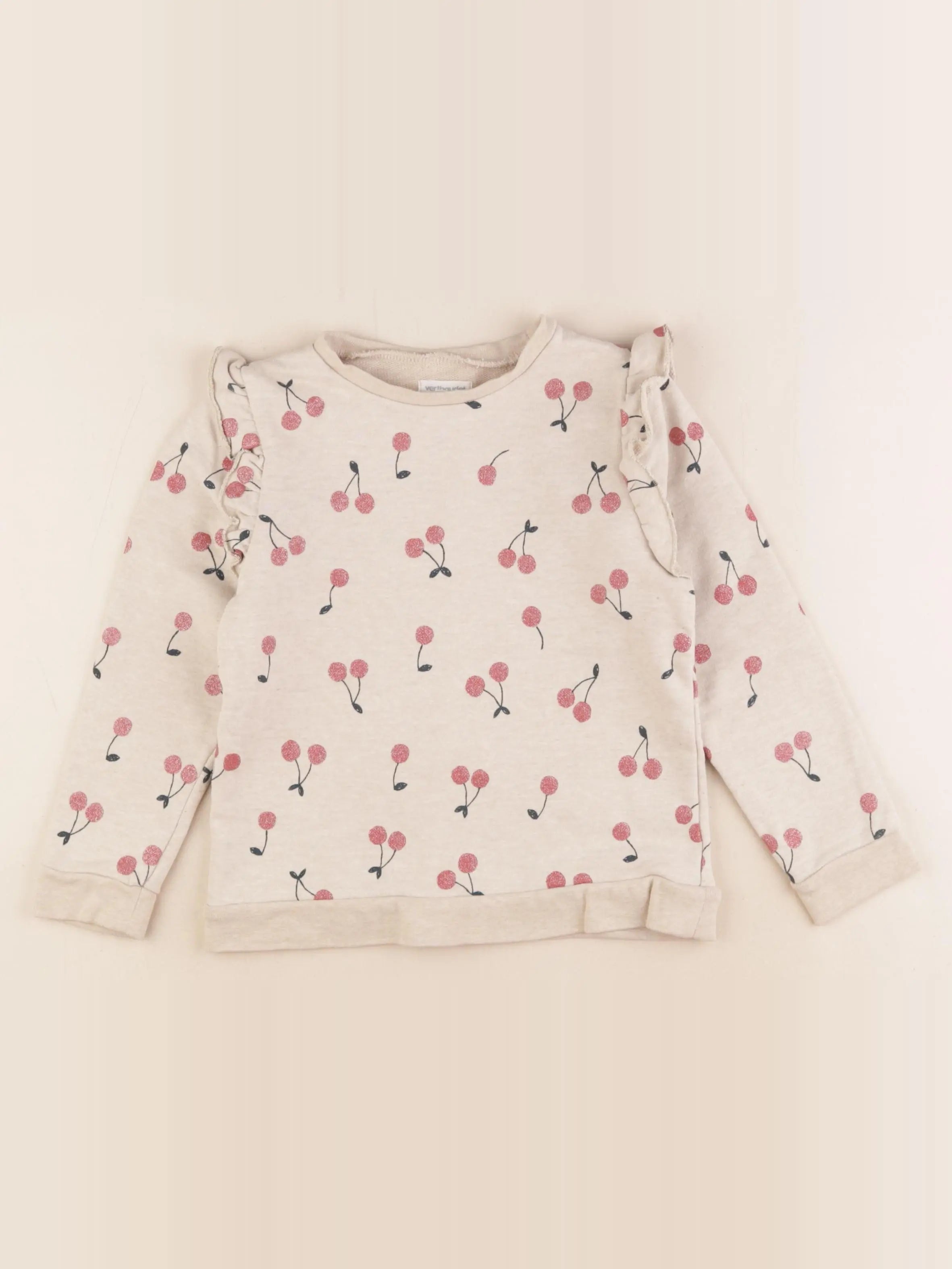 Vertbaudet - sweat multicolore - 6 ans