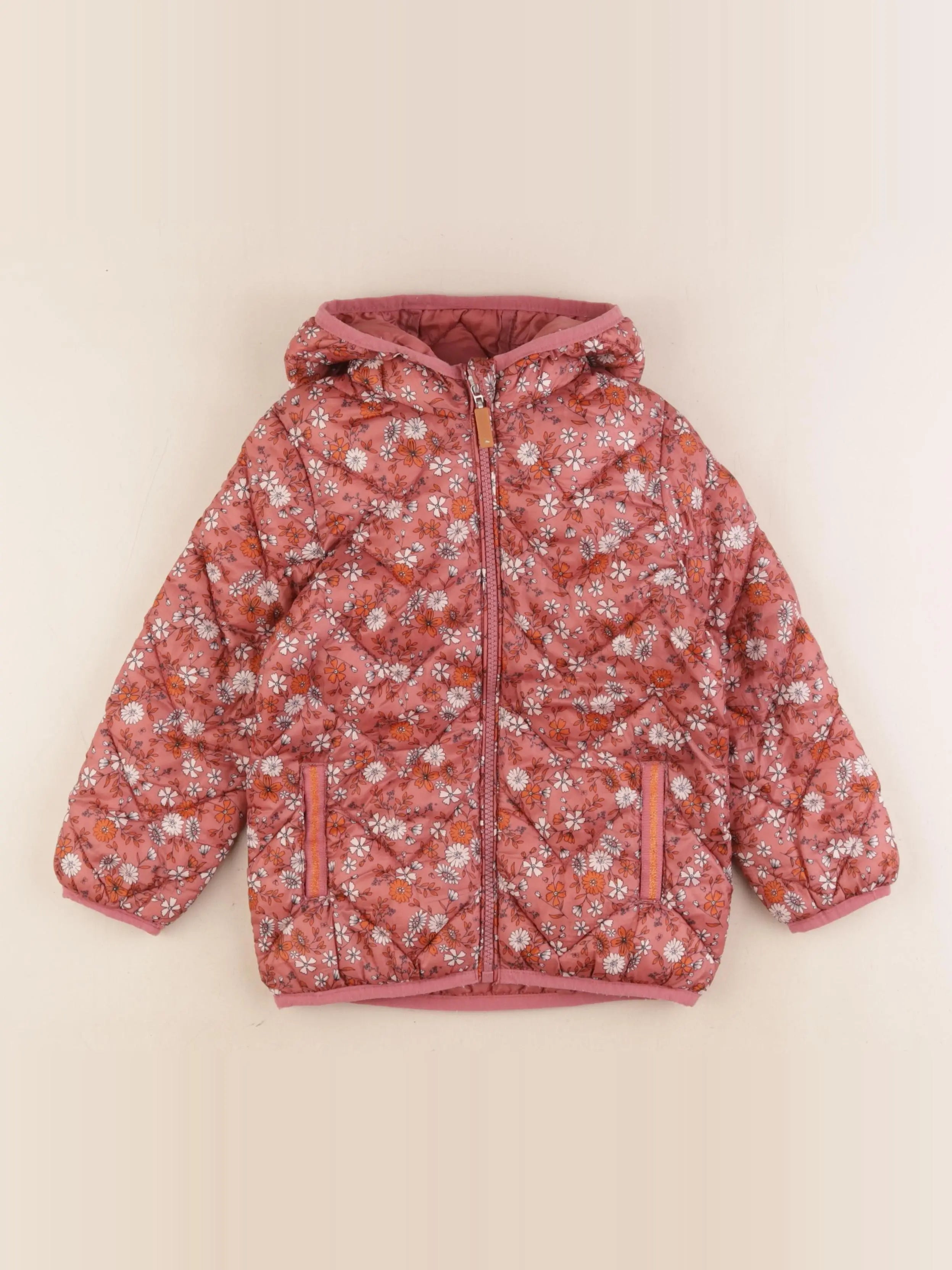 Vertbaudet - doudoune rose - 5 ans