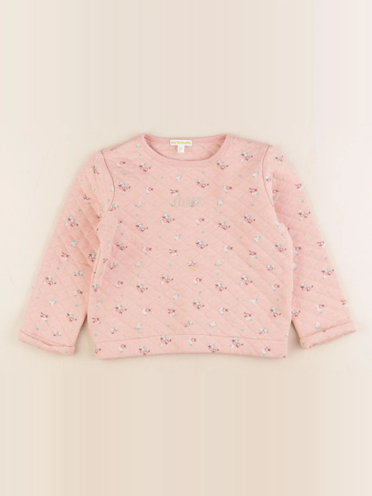 Vertbaudet - sweat rose - 5 ans