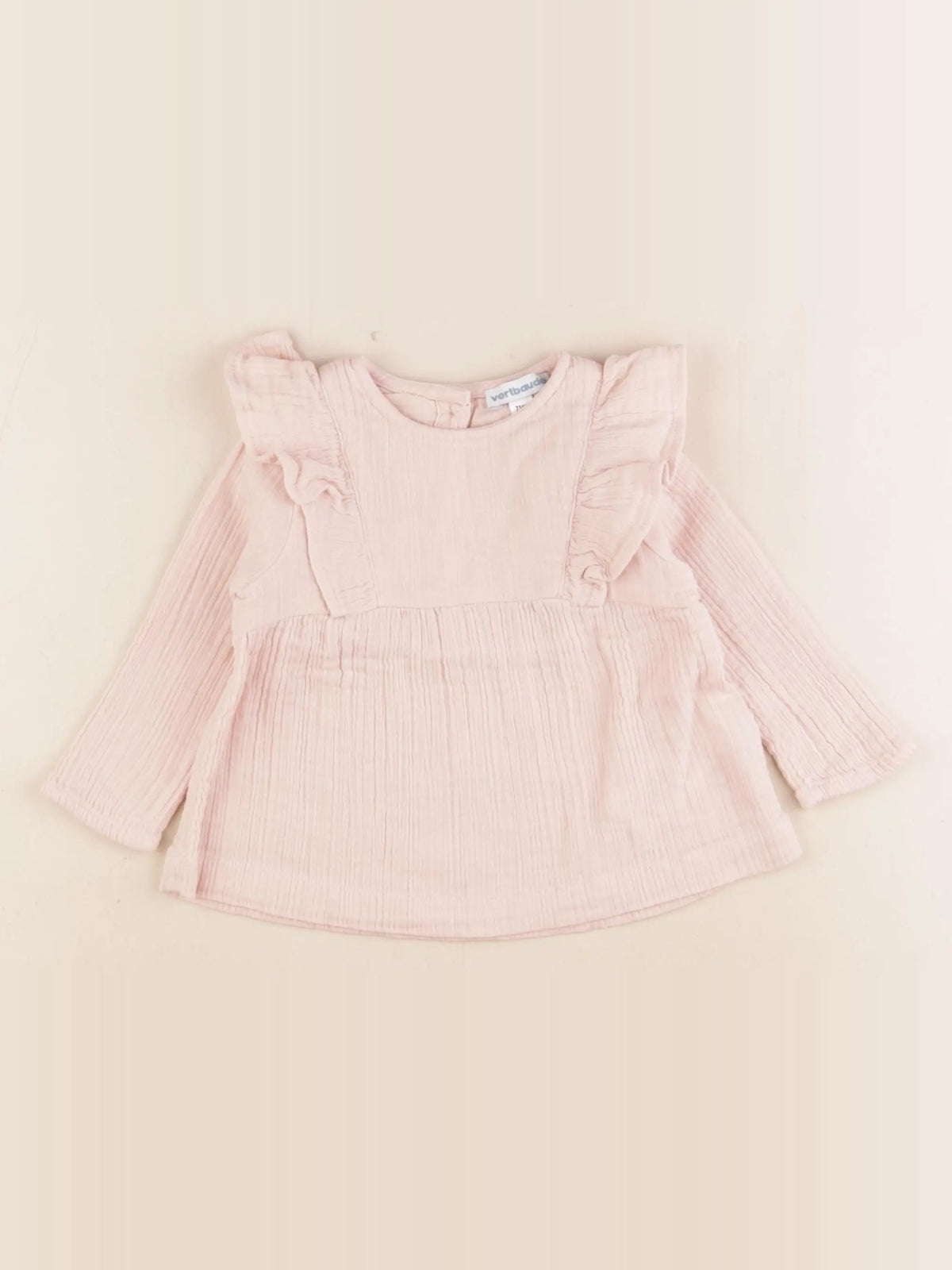 Vertbaudet - tee-shirt rose - 9 mois