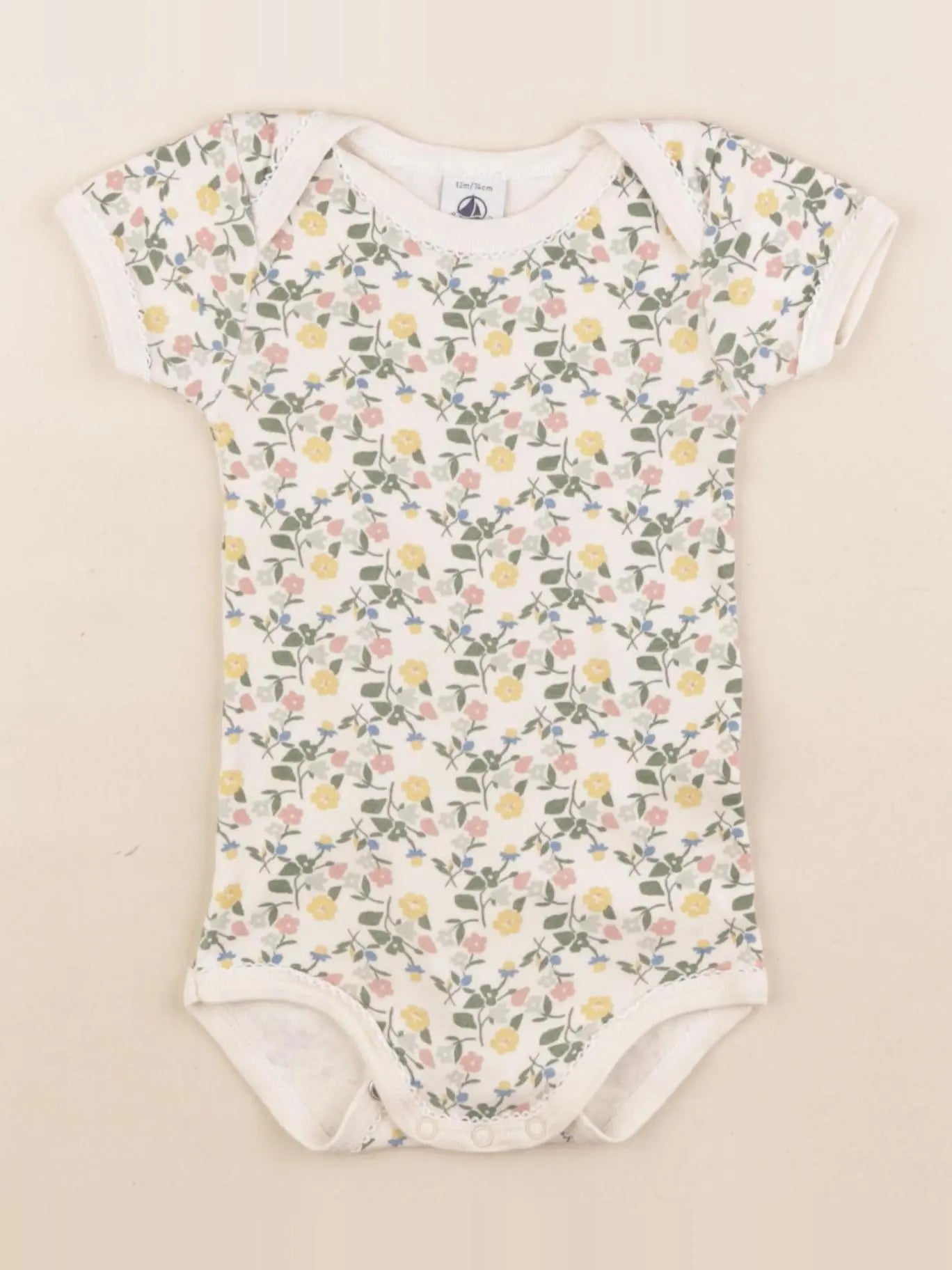 Petit Bateau - body multicolore - 12 mois