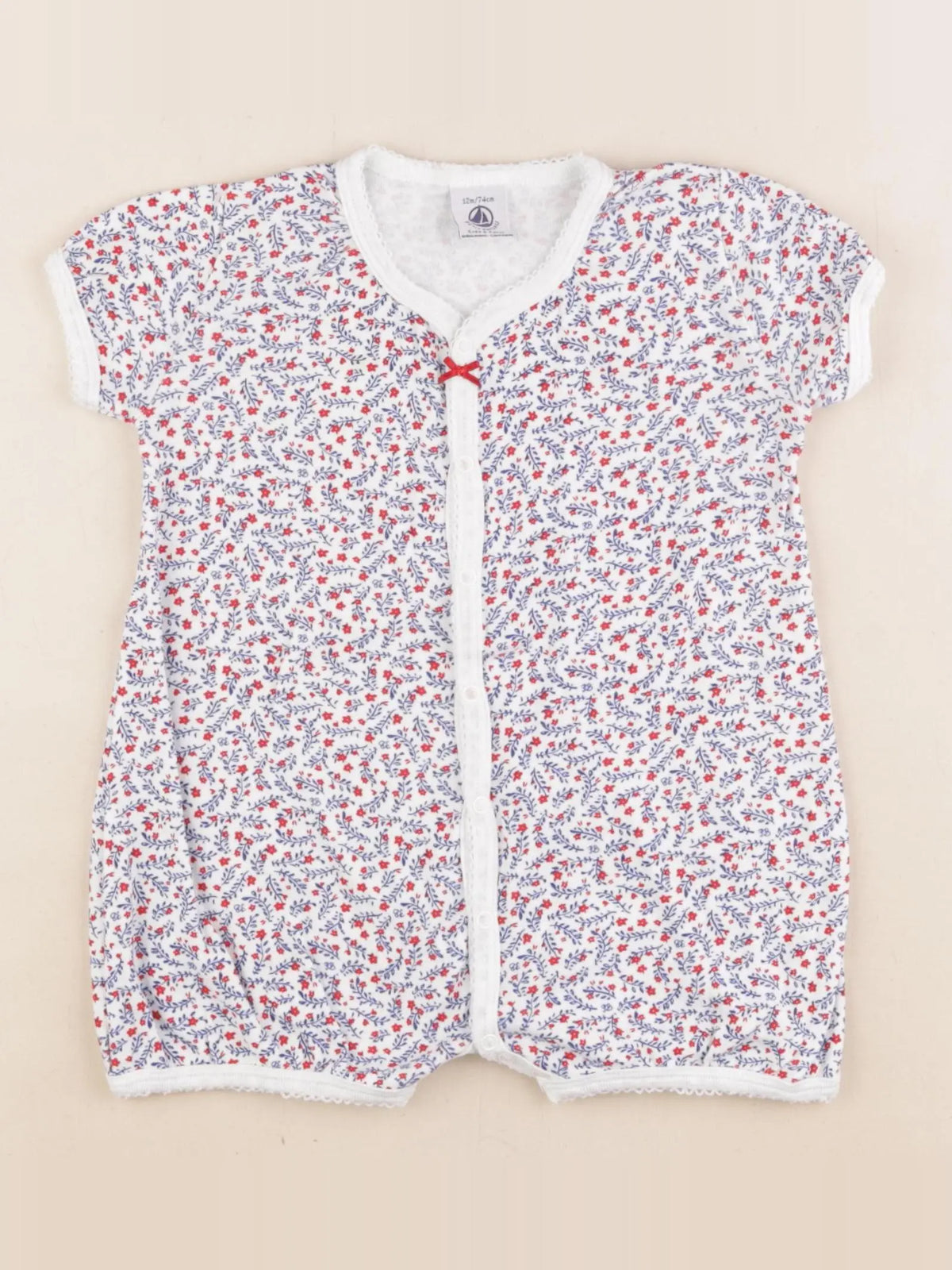 Petit Bateau - combinaison multicolore - 12 mois