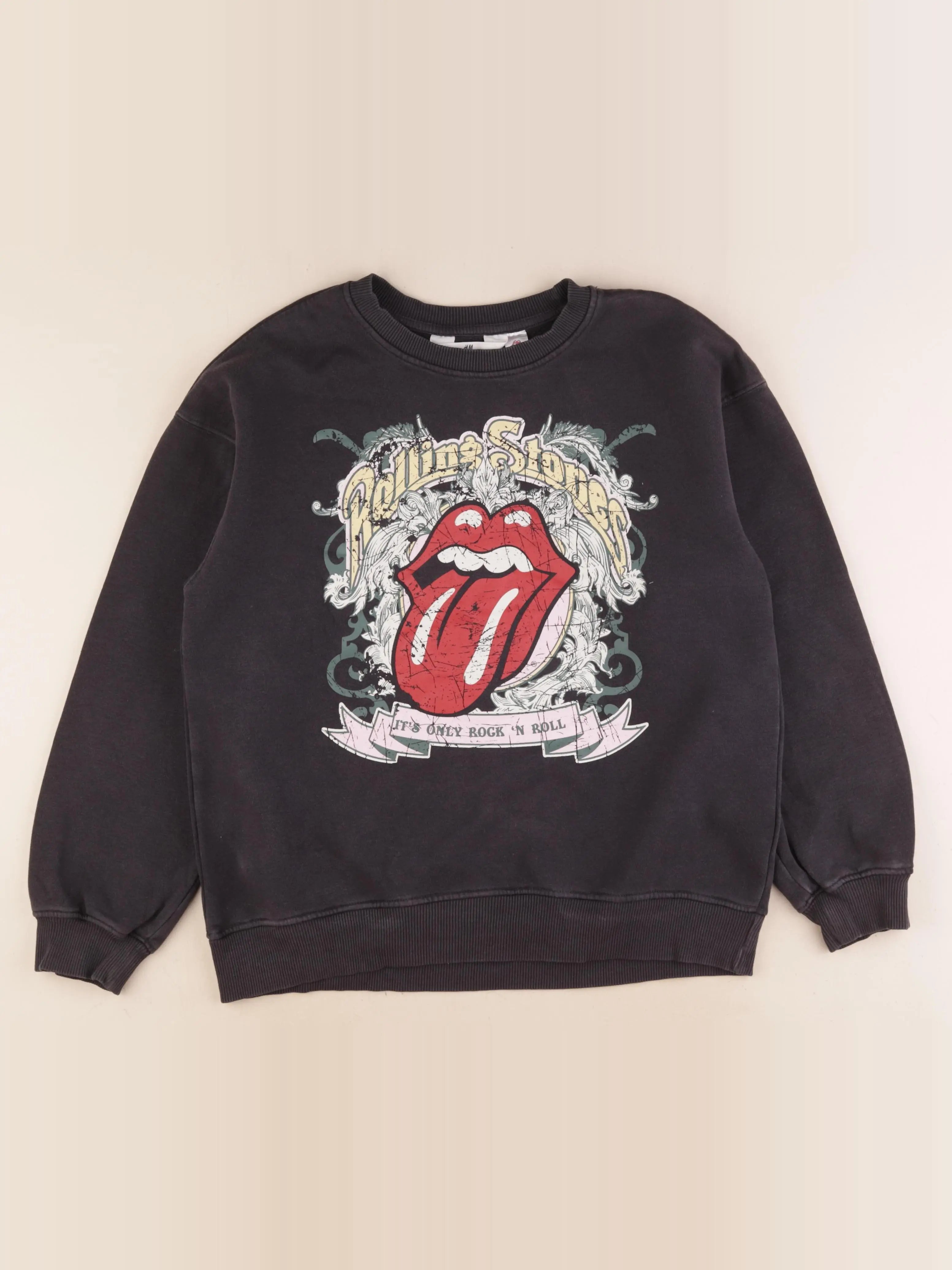 H&M - sweat noir - 10/12 ans