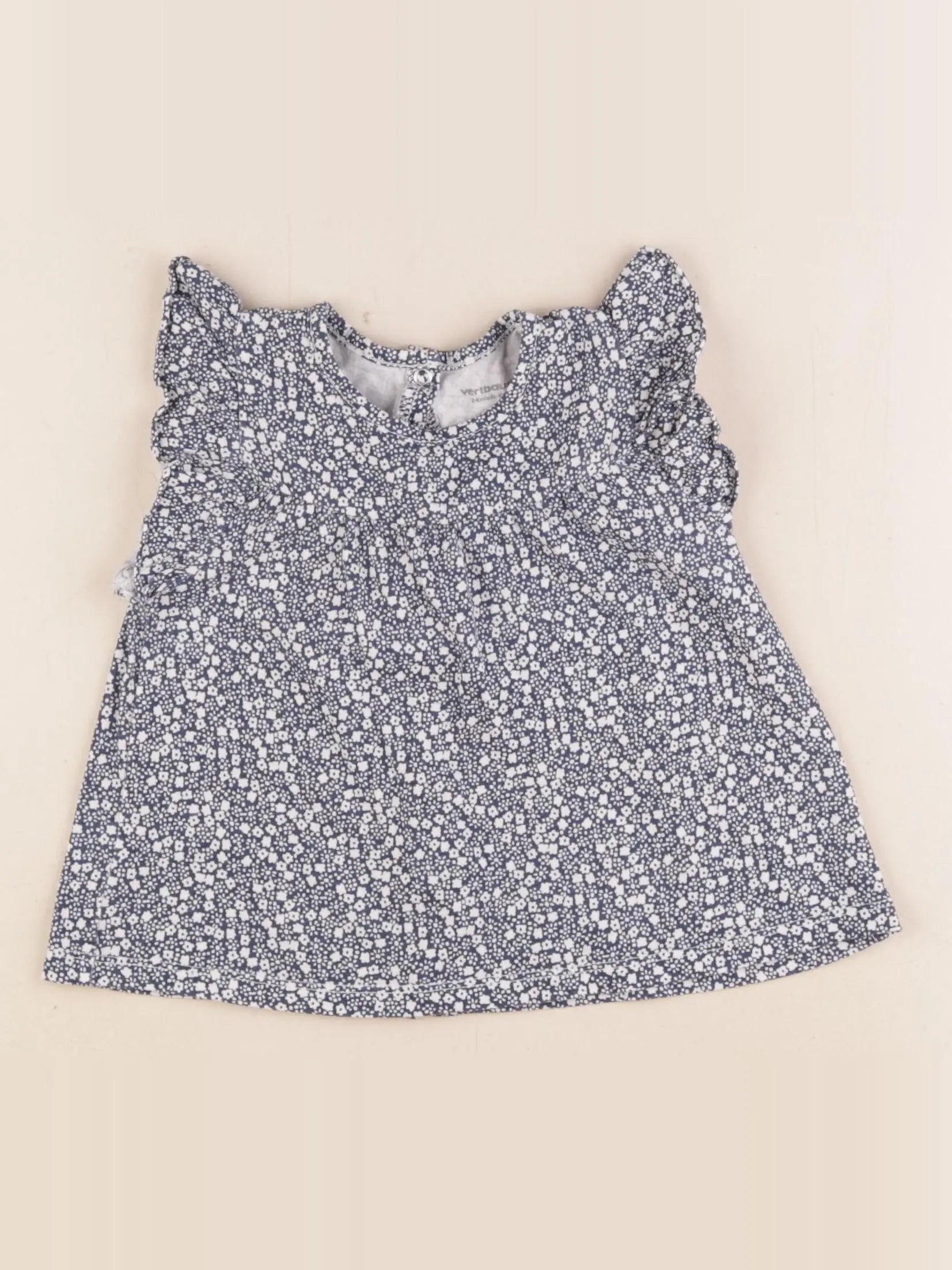Vertbaudet - tee-shirt bleu - 24 mois