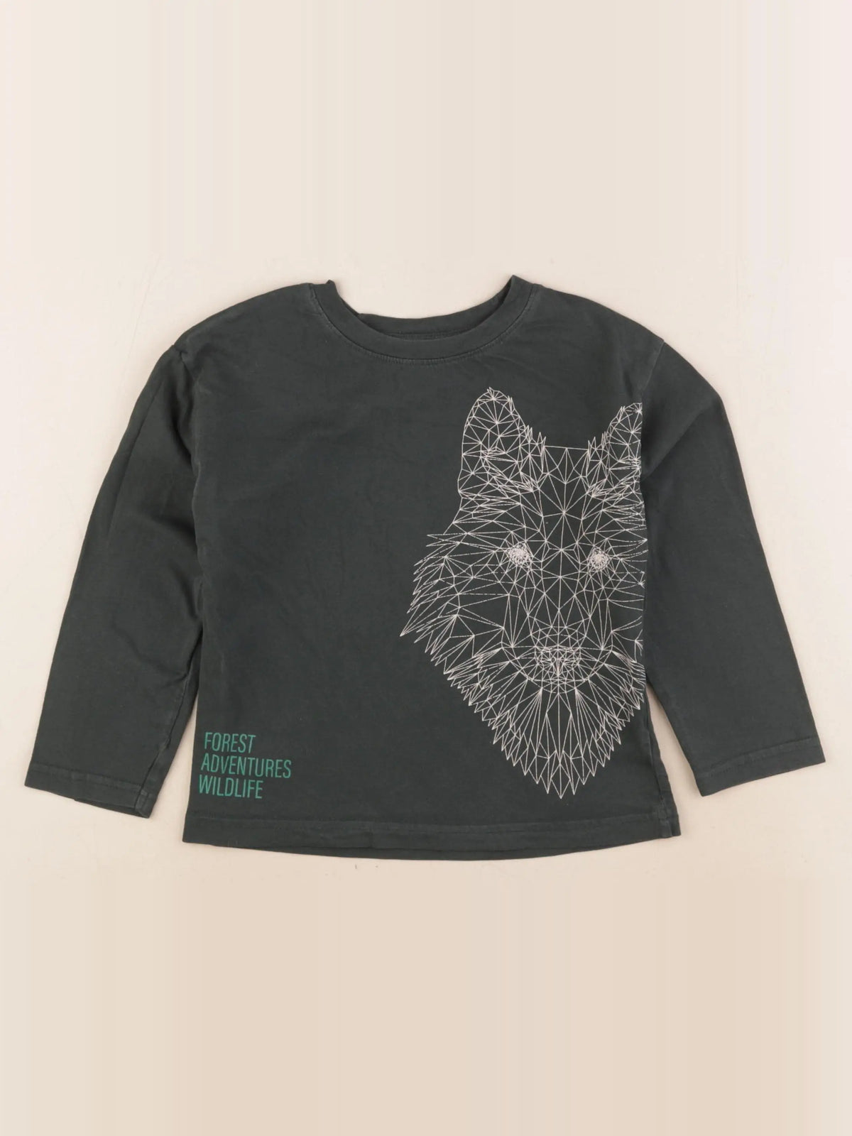 Vertbaudet - tee-shirt vert - 5 ans