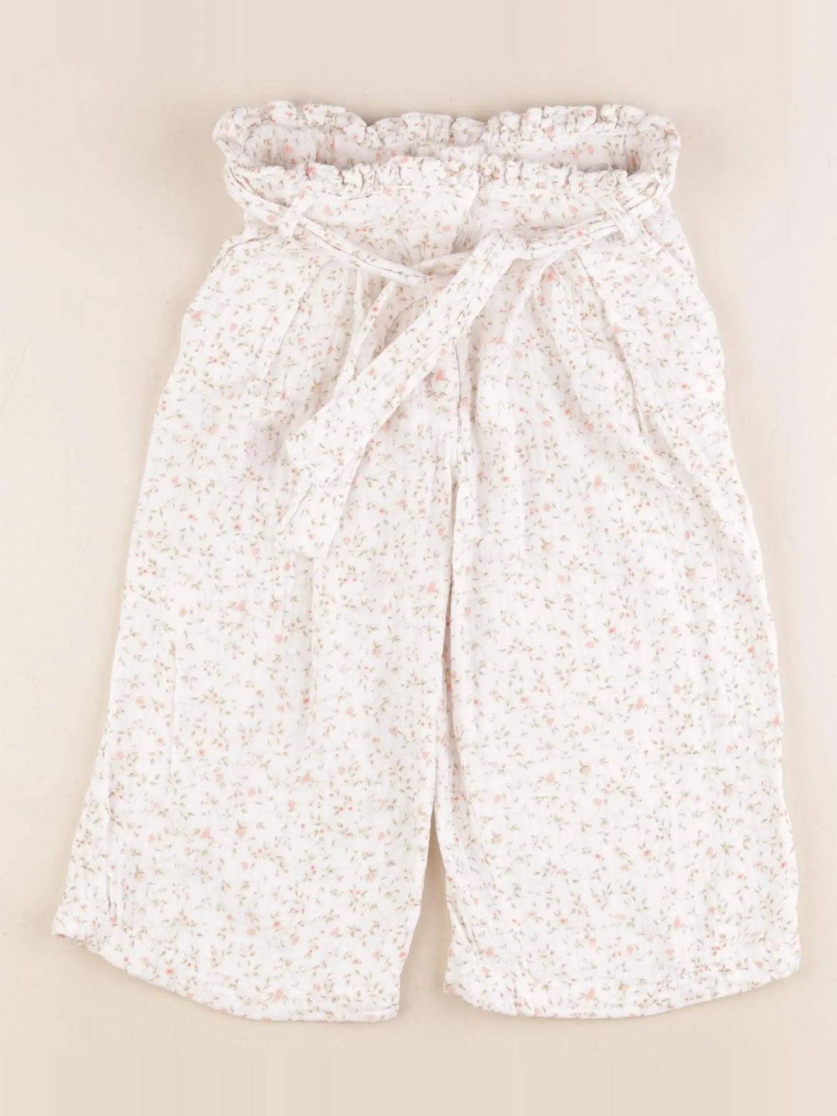 Vertbaudet - pantalon blanc - 4 ans