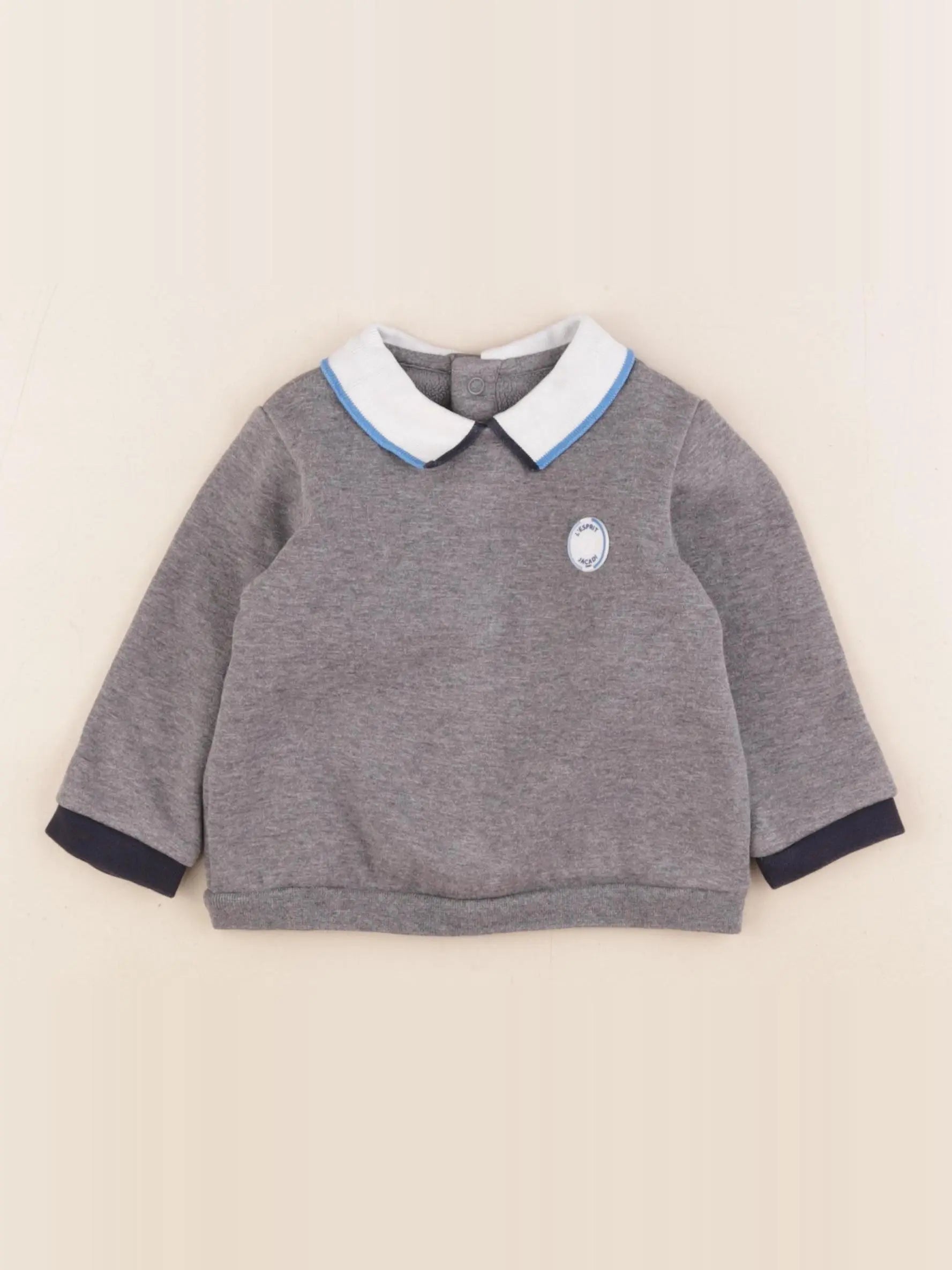 Jacadi - sweat gris - 12 mois