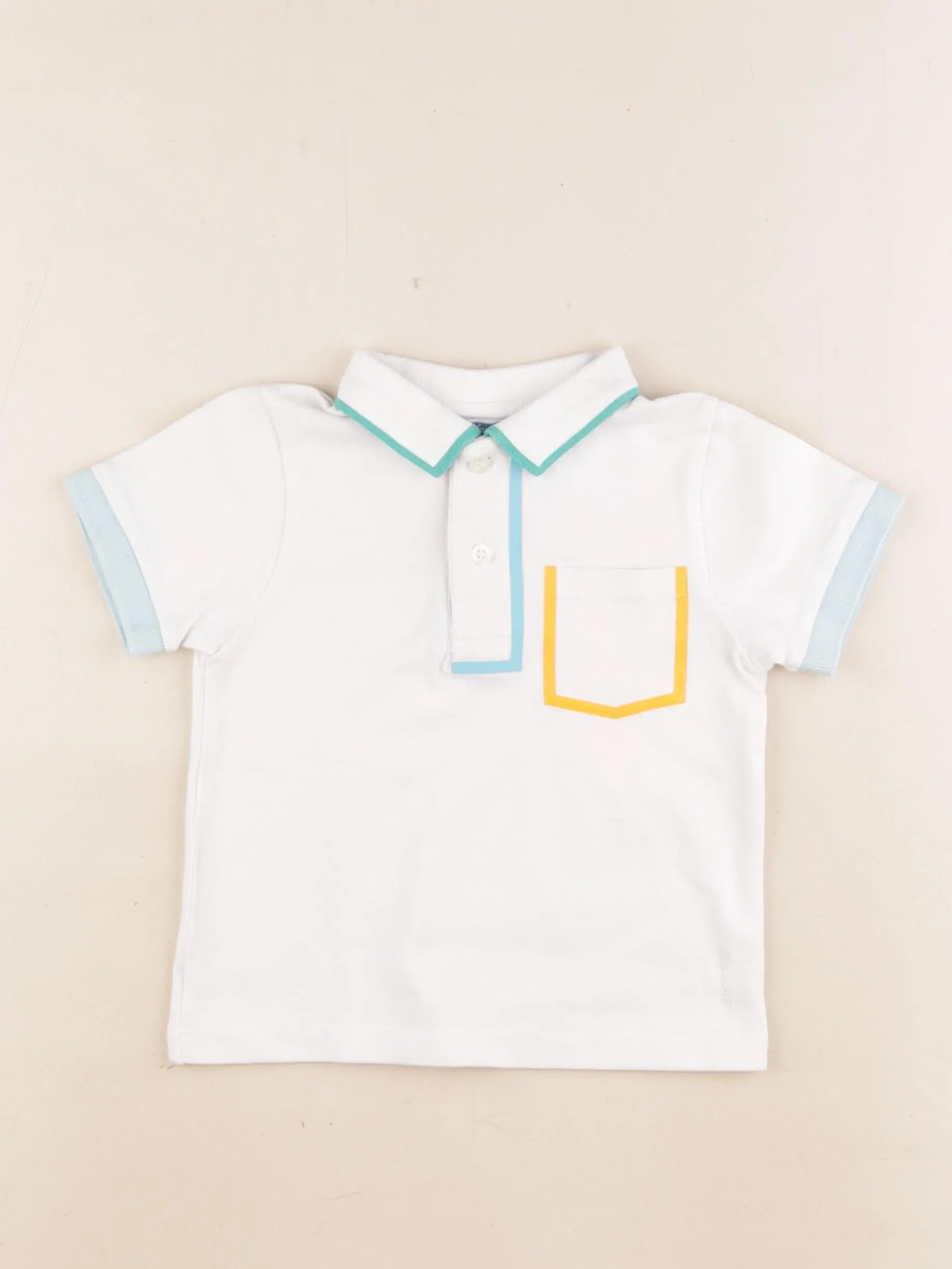 Jacadi - polo blanc - 24 mois