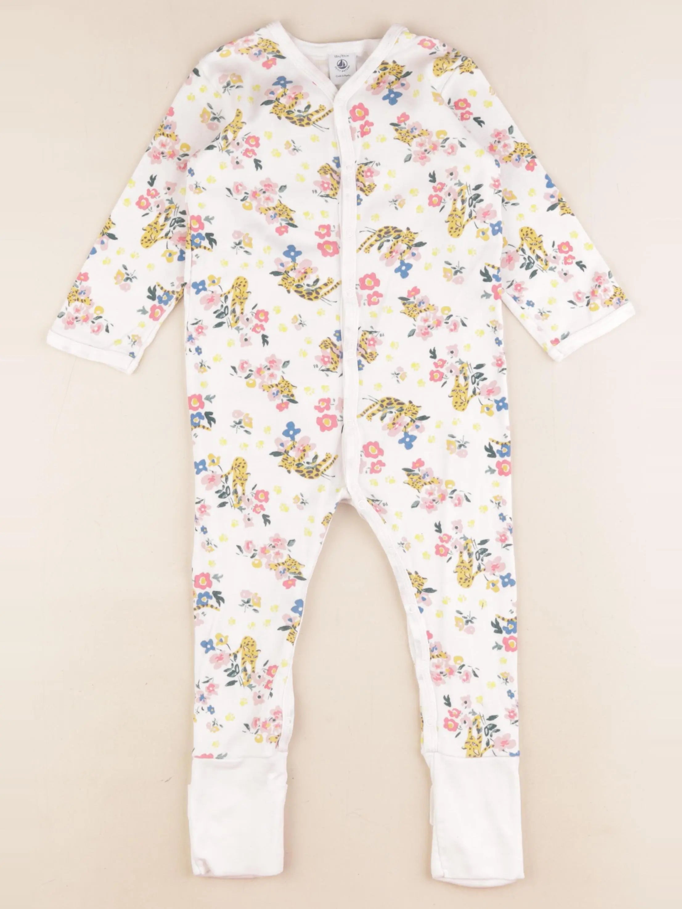 Petit Bateau - pyjama coton multicolore - 18 mois