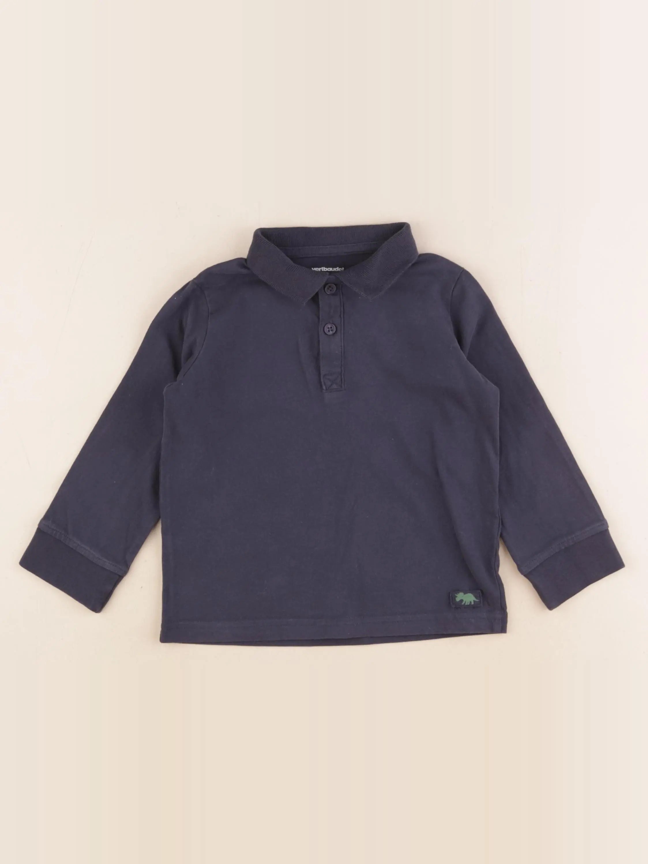 Vertbaudet - polo bleu - 3 ans